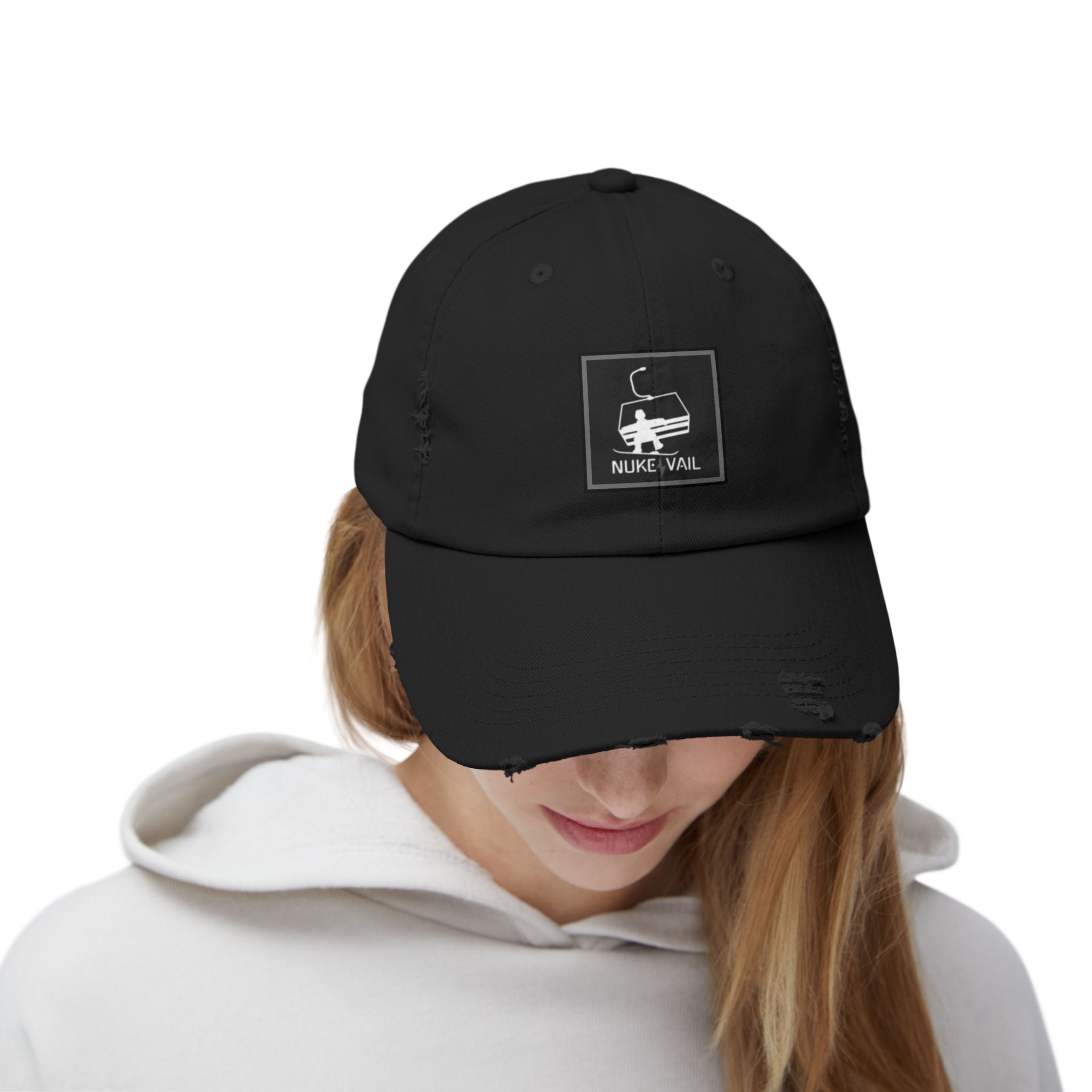 Nuke Vail Distressed chairlift Baseball Cap