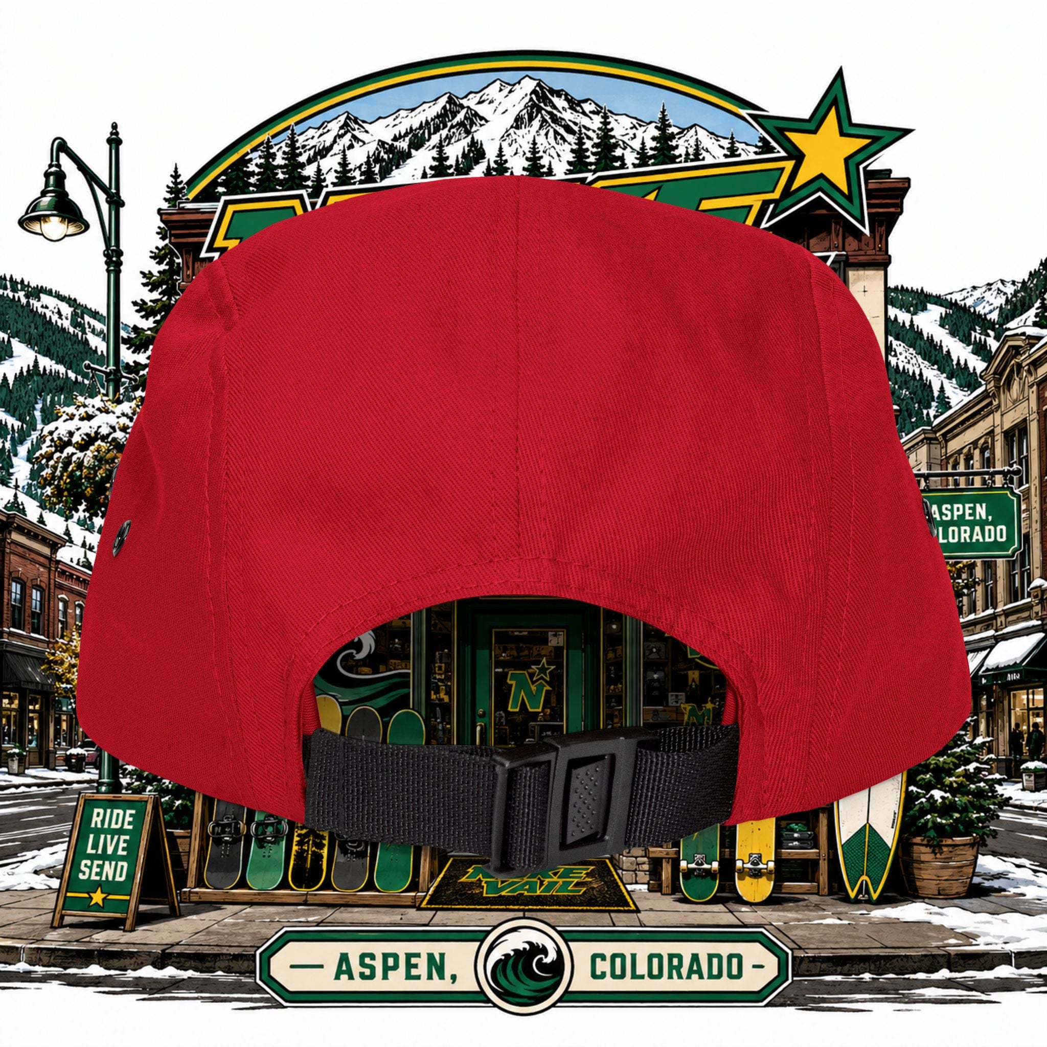5 Panel Cap (Embroidery) - nuke vail element 119