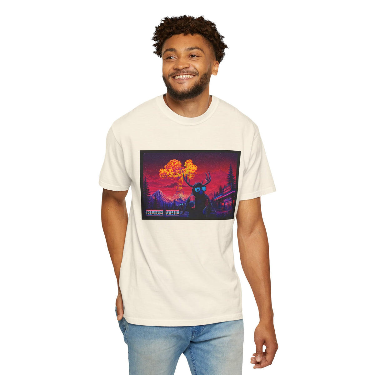 NUKE VAIL, SLAP THIGH, SKI BIG LINES T-SHIRT