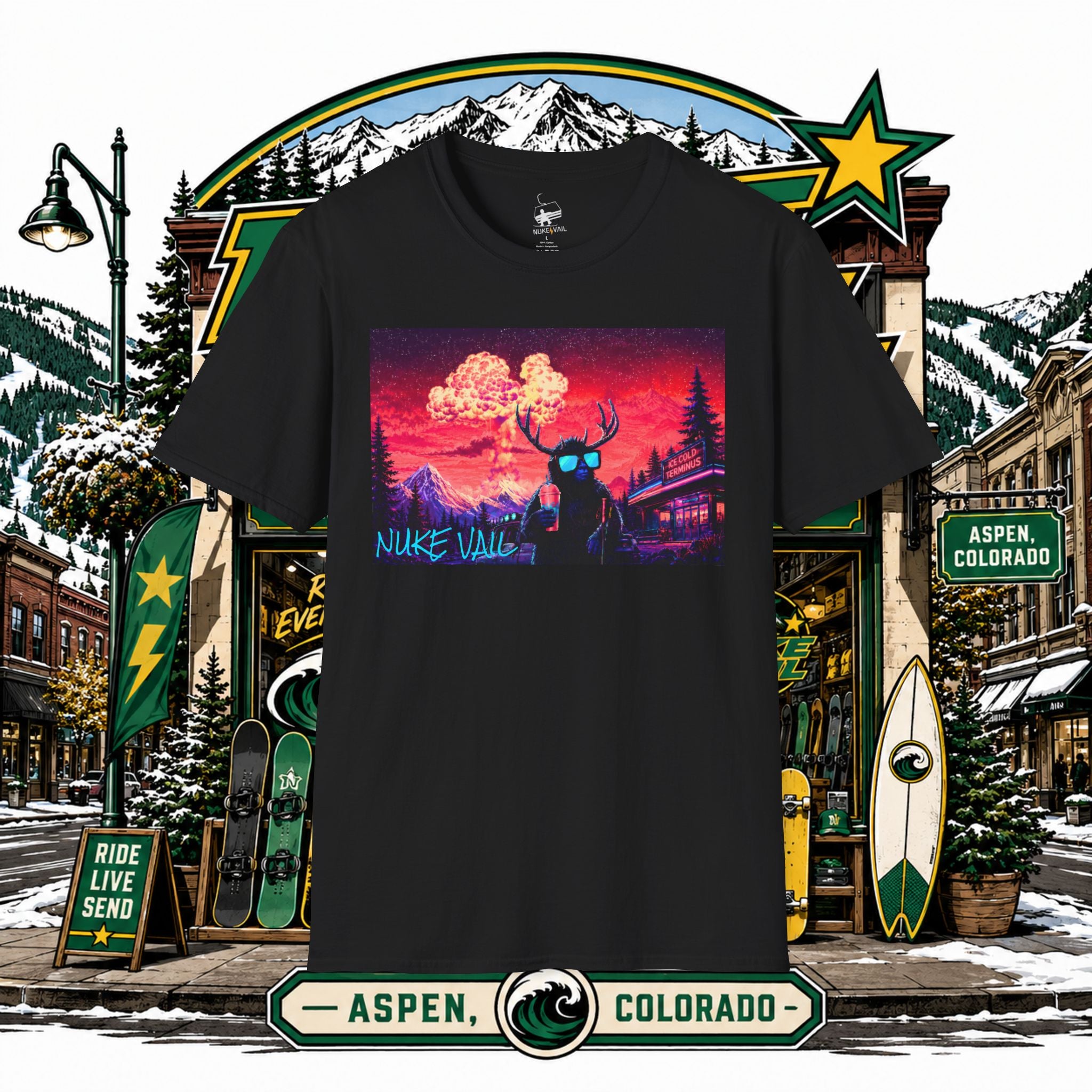 NUKE VAIL - RETRO GRAPHIC TEE - SLURPEE
