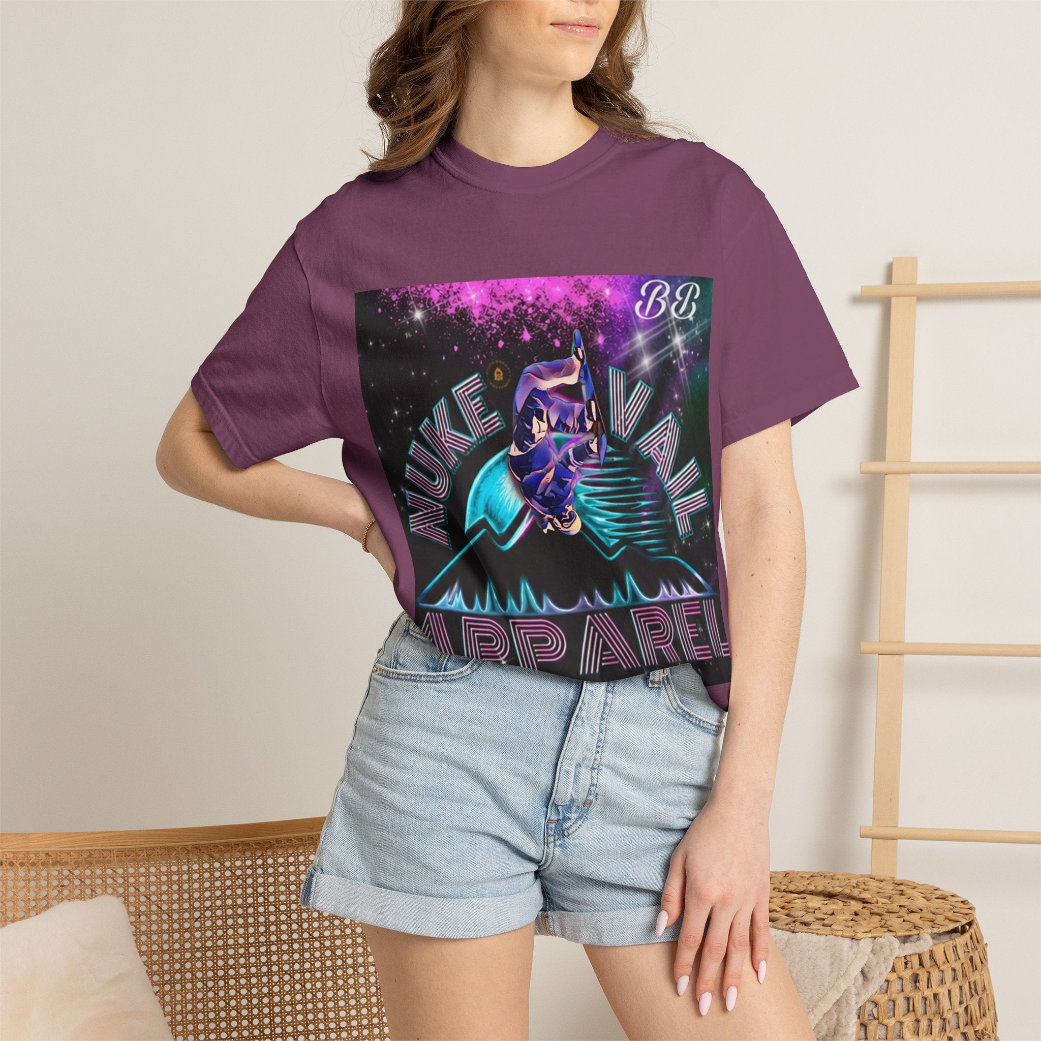 Nuke Vail Retro Vaporwave Ski Tee