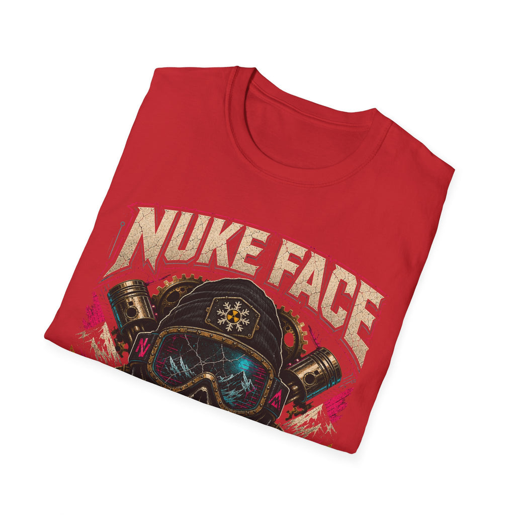 Nuke Face Graphic T-Shirt — Retro Gas Mask Skull Tee