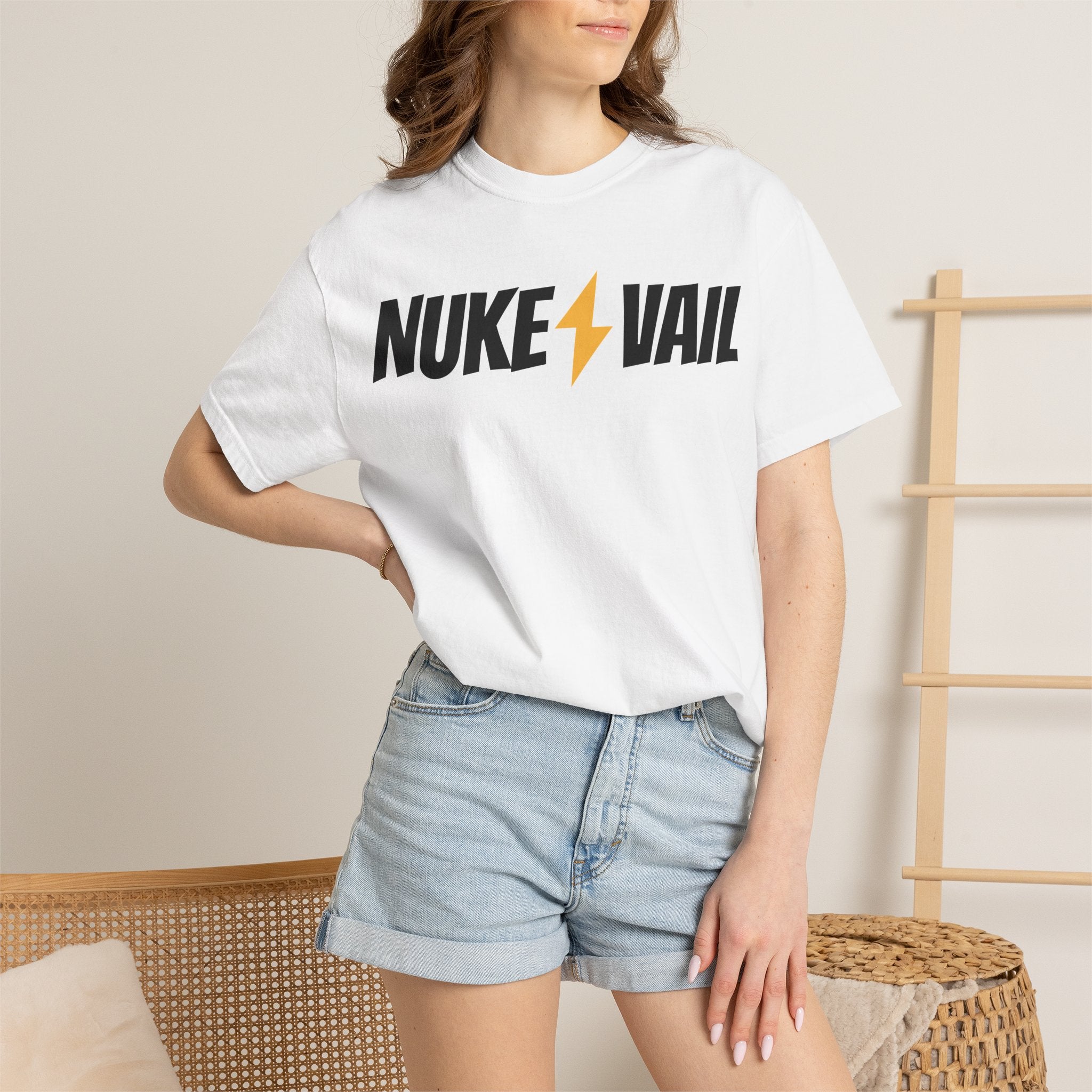 Skate Punk T-Shirt — "Nuke Vail" Graphic Tee Featuring Saint Queeblo