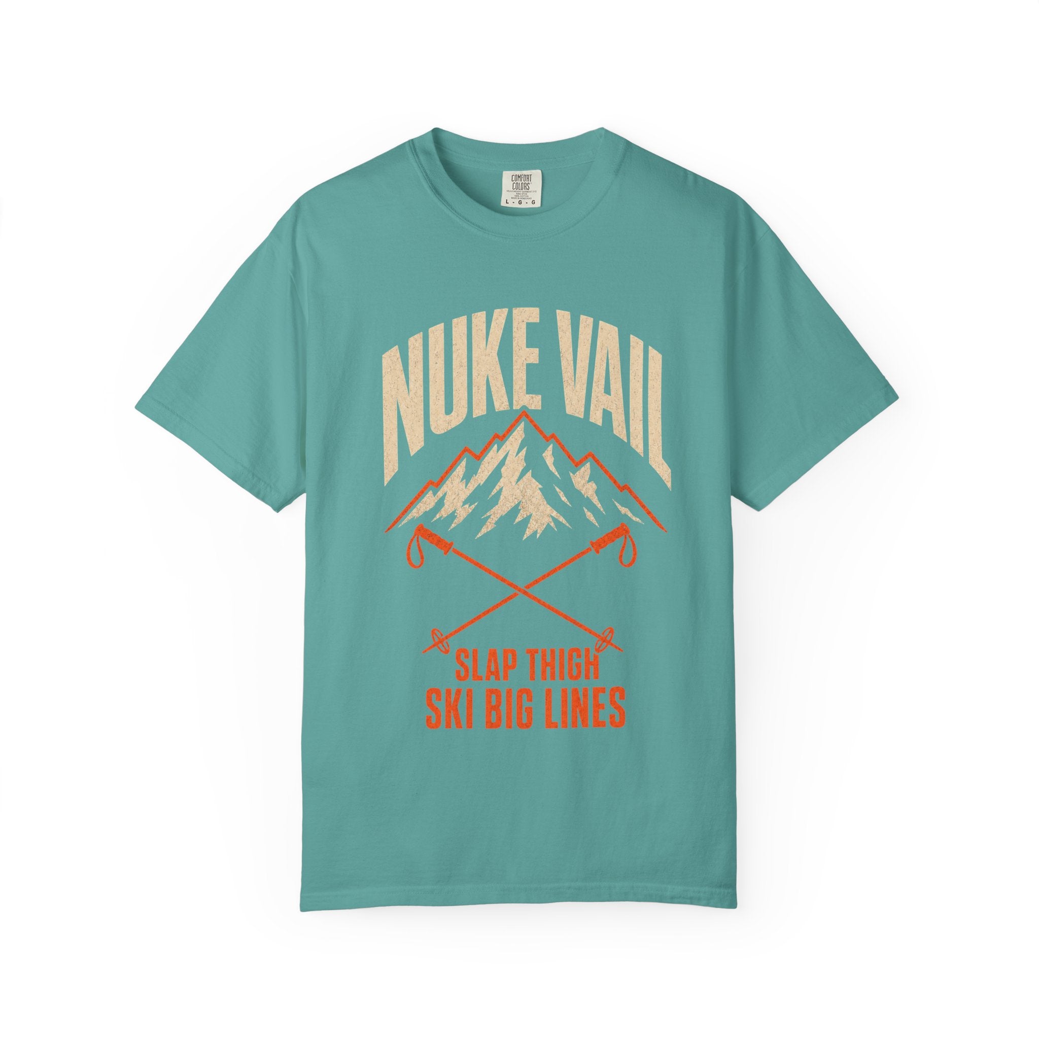Nuke Vail "Slap Thigh Ski Big Lines" T-Shirt - Classic