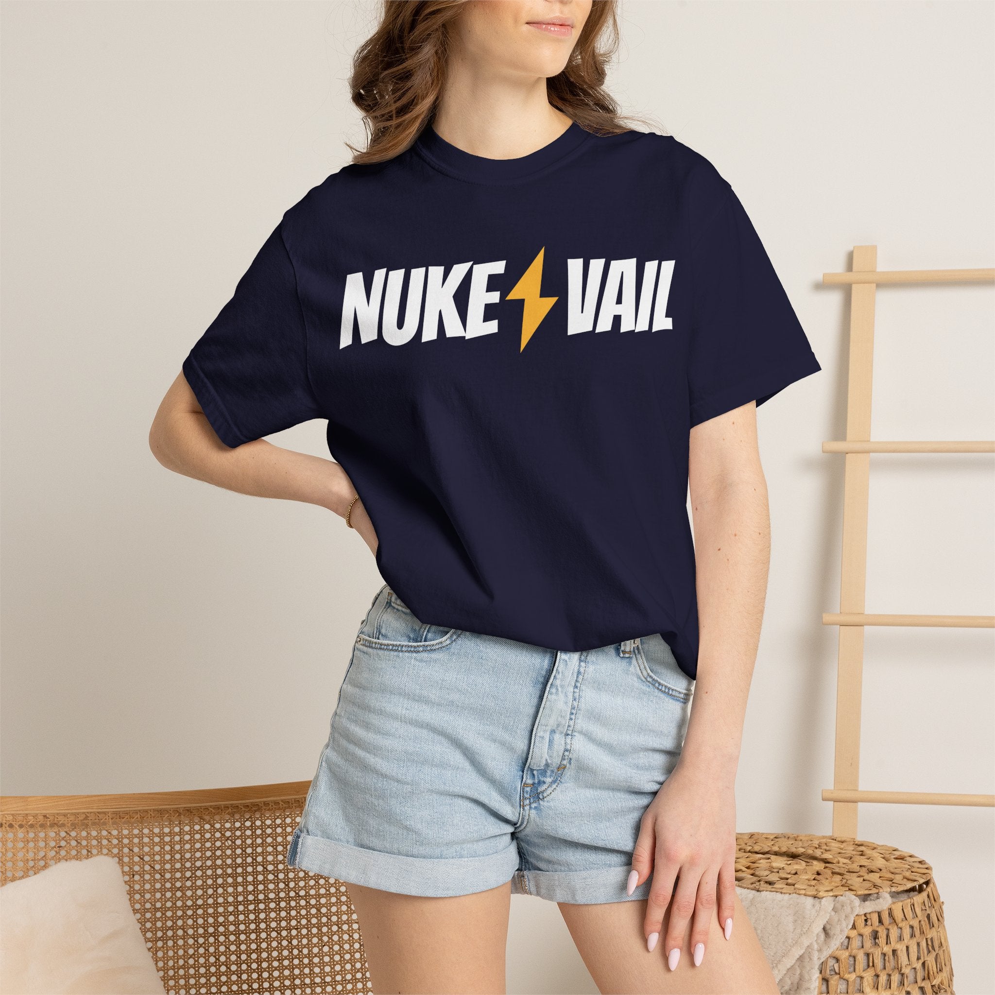Skate Punk T-Shirt — "Nuke Vail" Graphic Tee Featuring Saint Queeblo