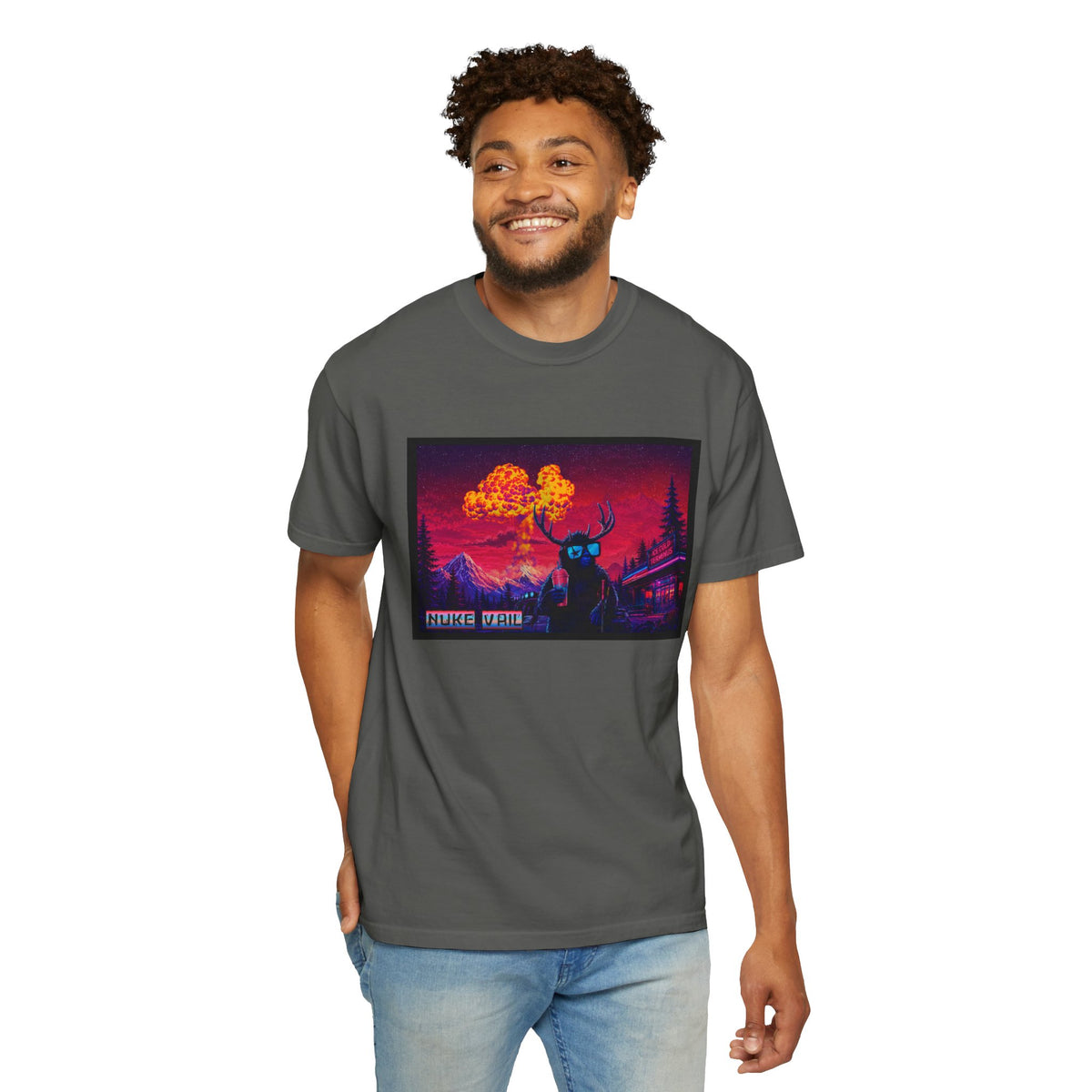 NUKE VAIL, SLAP THIGH, SKI BIG LINES T-SHIRT