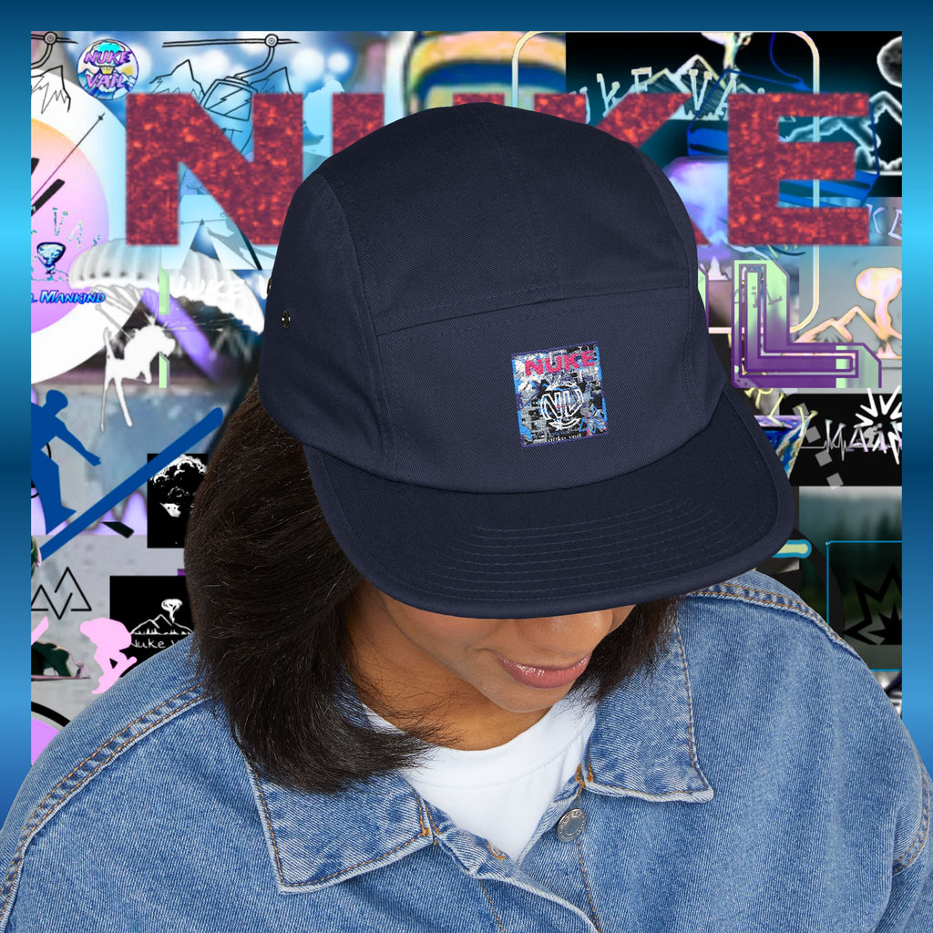 5 Panel Cap (Embroidery) - Nuke Vail slop
