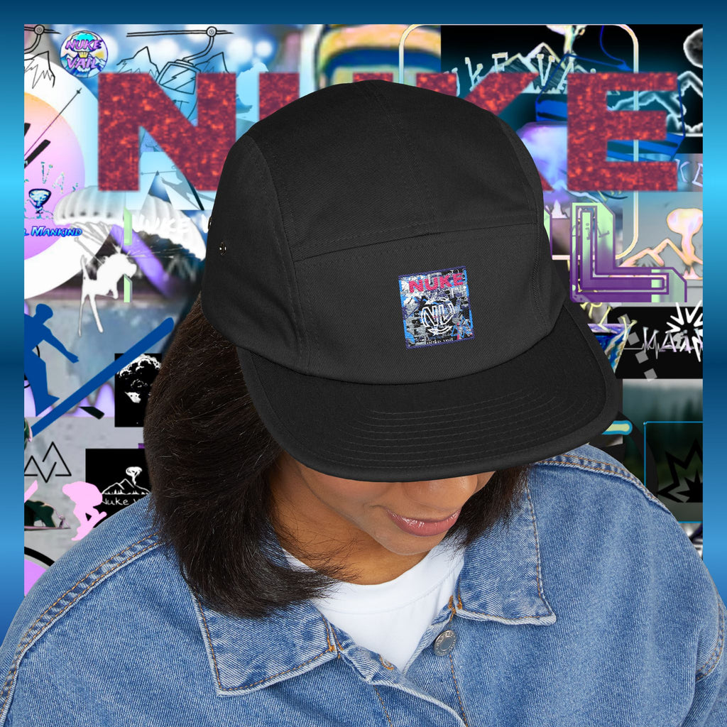 5 Panel Cap (Embroidery) - Nuke Vail slop