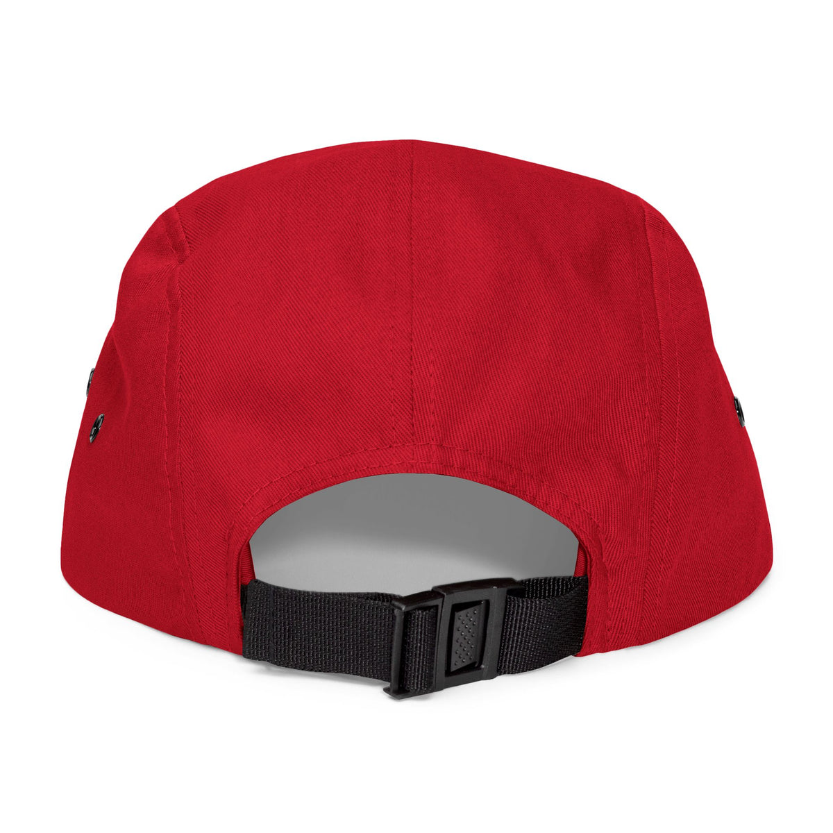 Embroidered Mountain Logo 5-Panel Cap — Beige Outdoor Hat