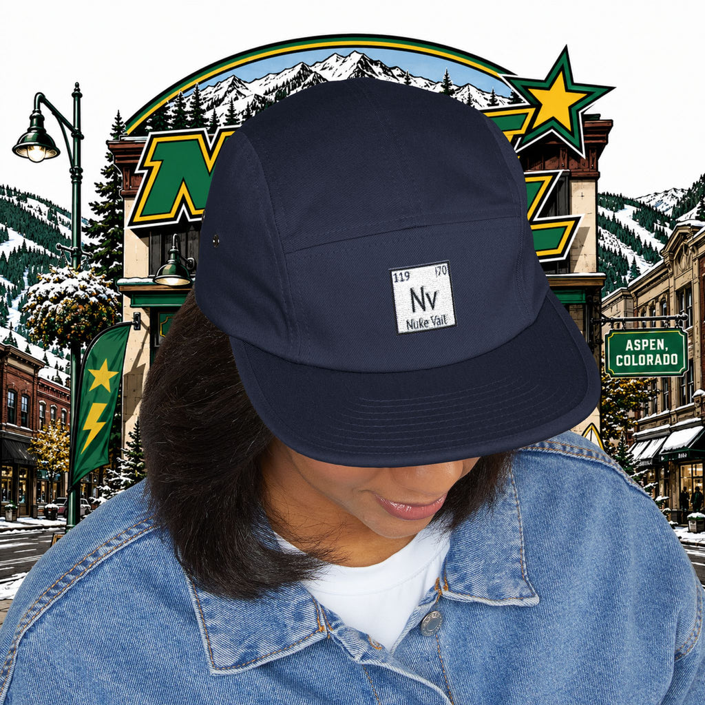 5 Panel Cap (Embroidery) - nuke vail element 119