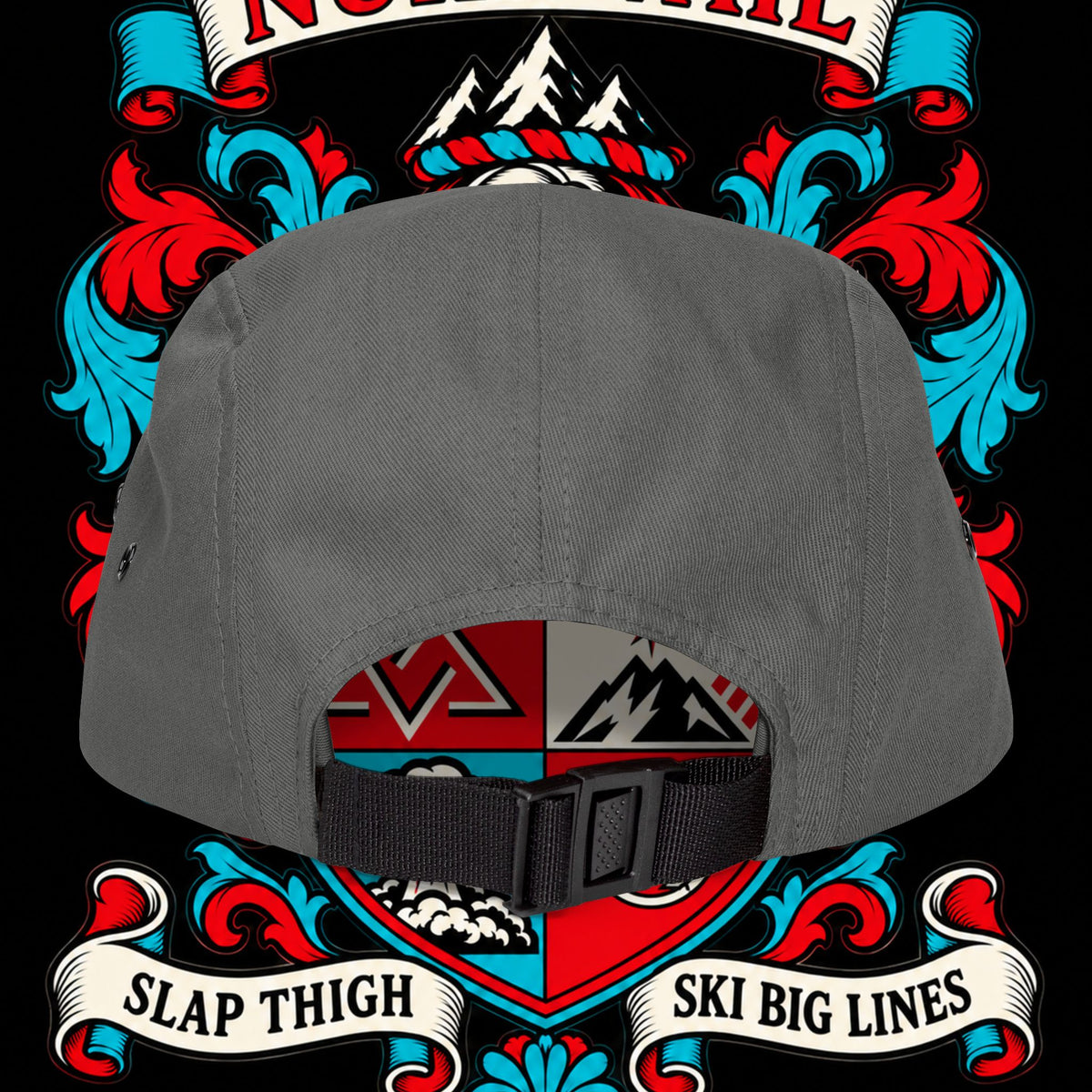 Embroidered Crest 5-Panel Cap – nuke vail family crest