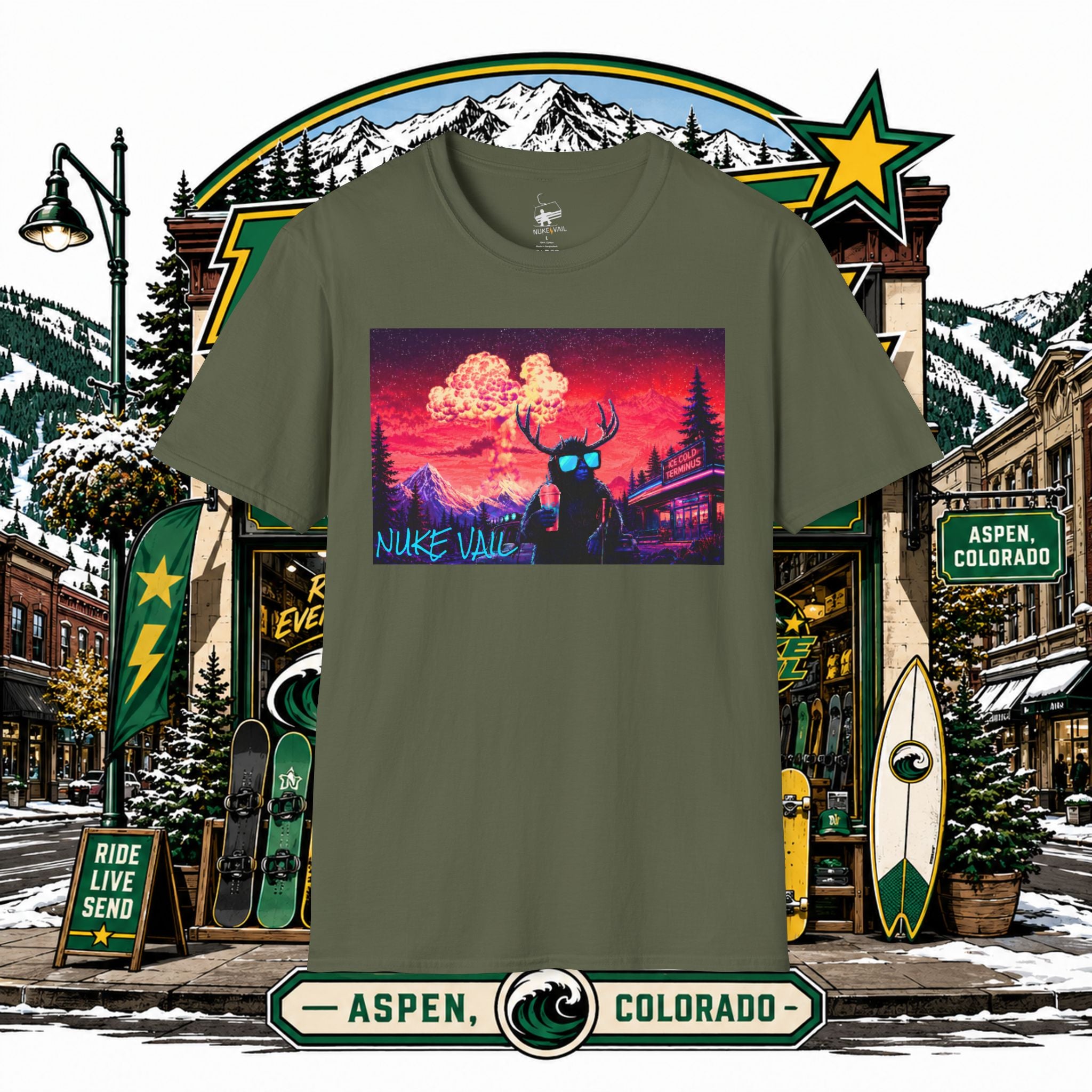 NUKE VAIL - RETRO GRAPHIC TEE - SLURPEE