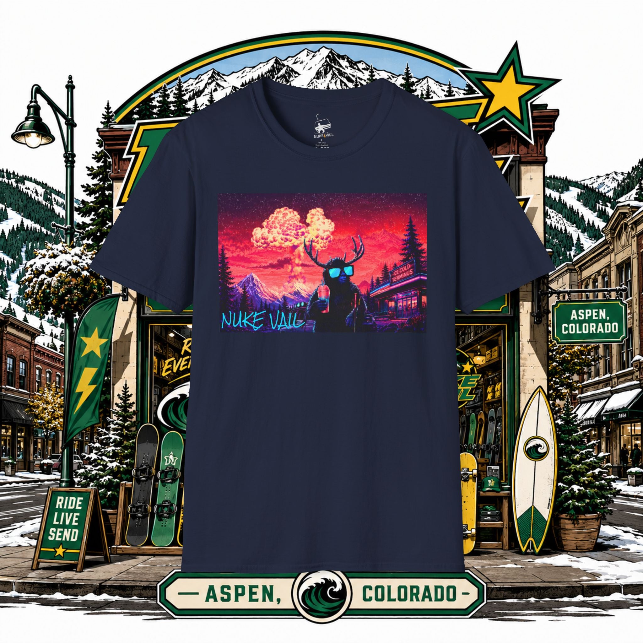 NUKE VAIL - RETRO GRAPHIC TEE - SLURPEE