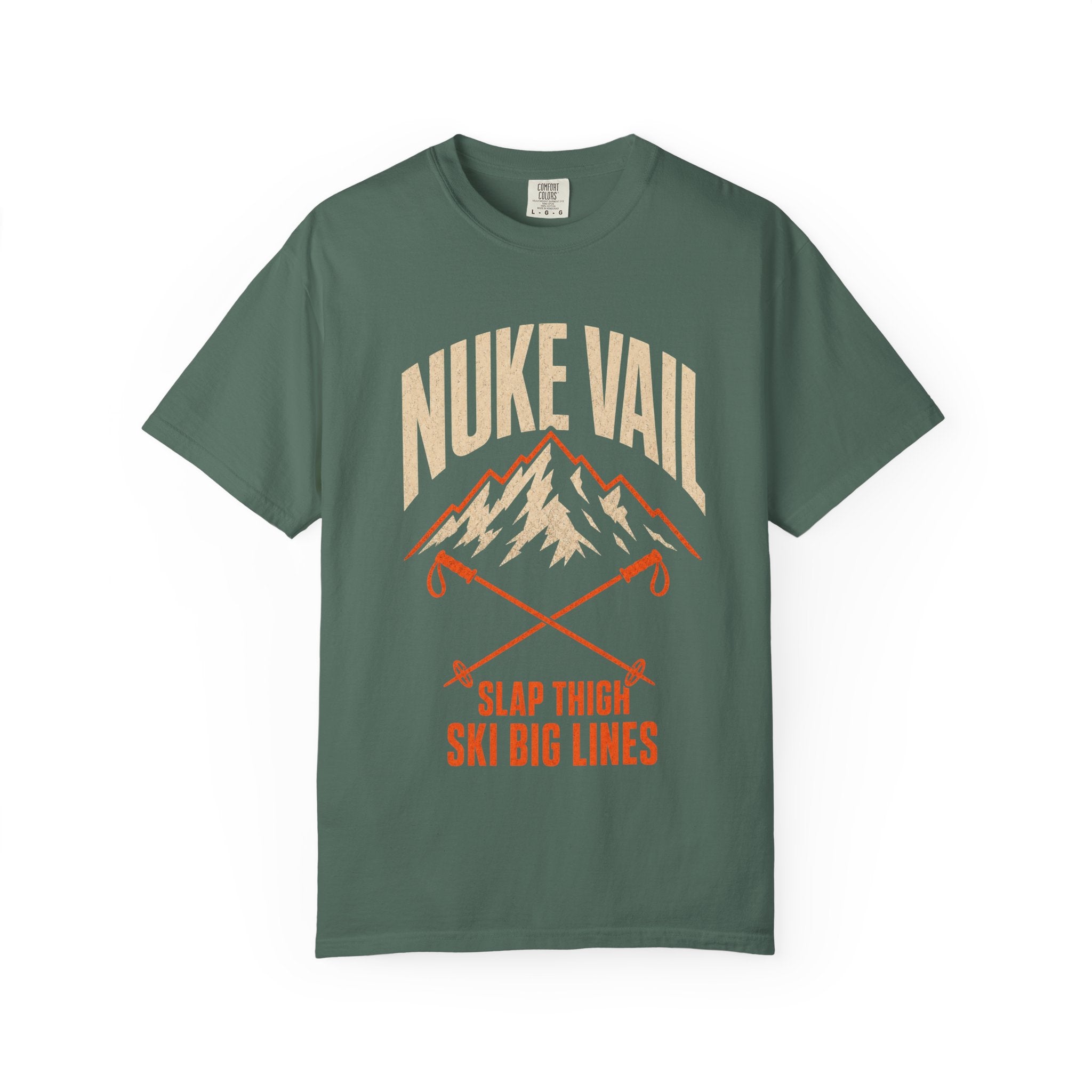 Nuke Vail "Slap Thigh Ski Big Lines" T-Shirt - Classic