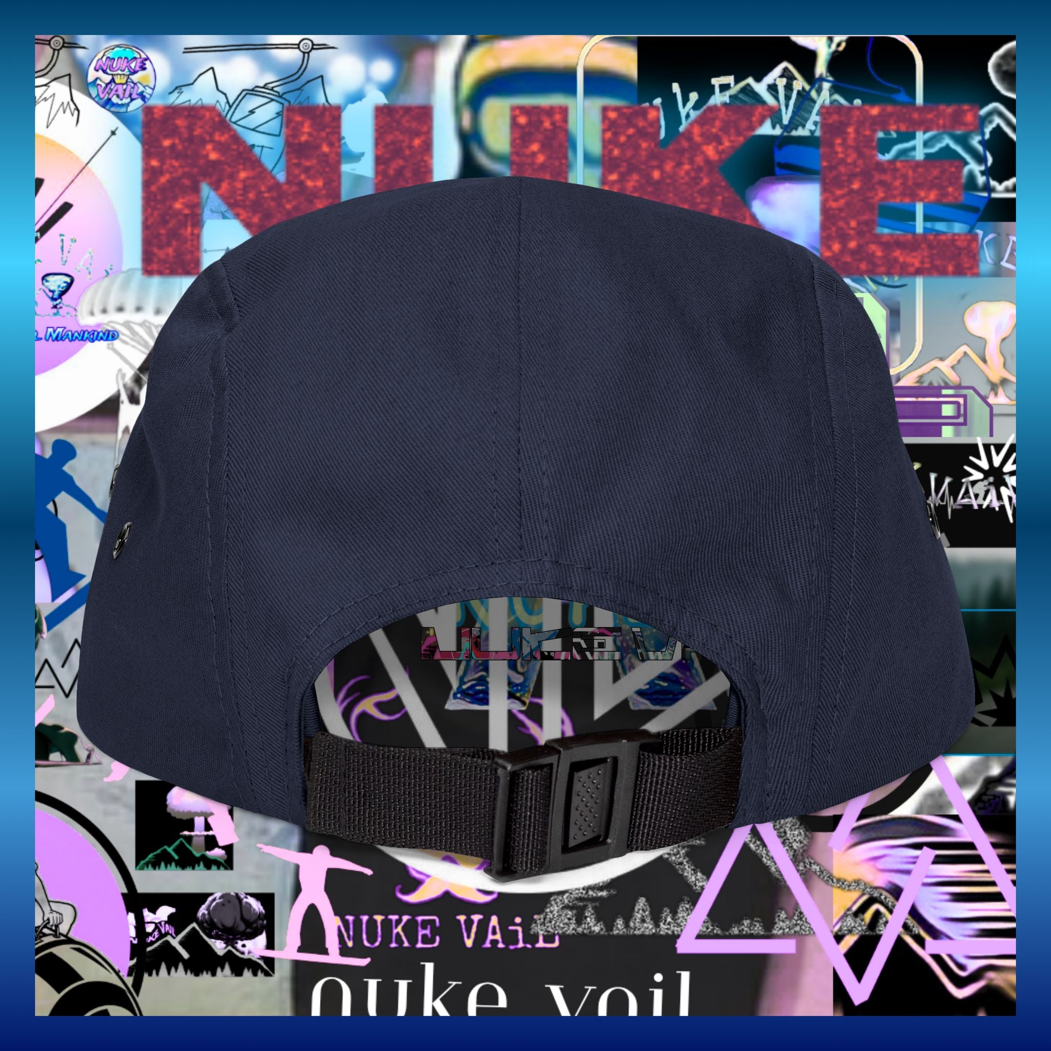 5 Panel Cap (Embroidery) - Nuke Vail slop