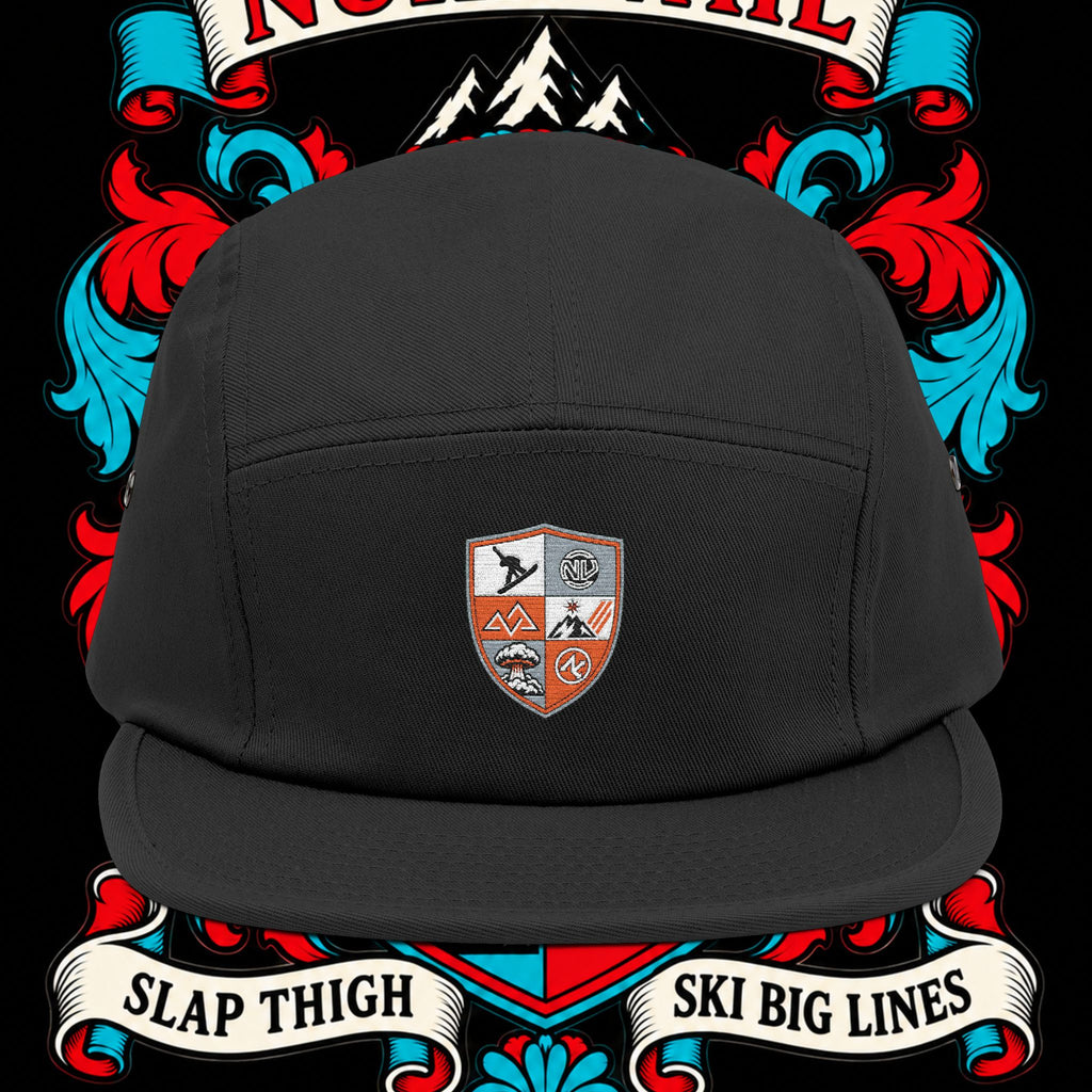 Embroidered Crest 5-Panel Cap – nuke vail family crest
