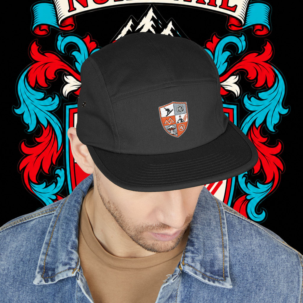 Embroidered Crest 5-Panel Cap – nuke vail family crest
