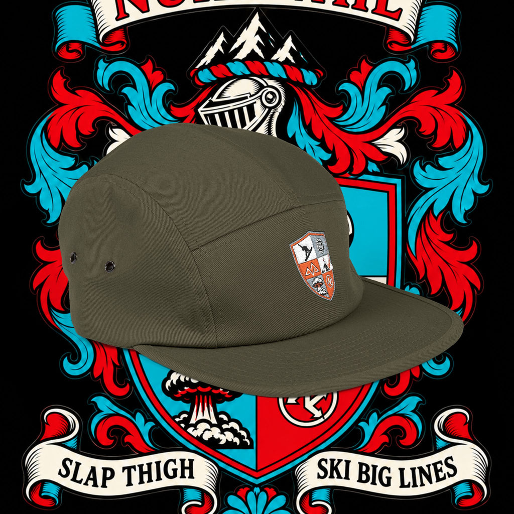 Embroidered Crest 5-Panel Cap – nuke vail family crest
