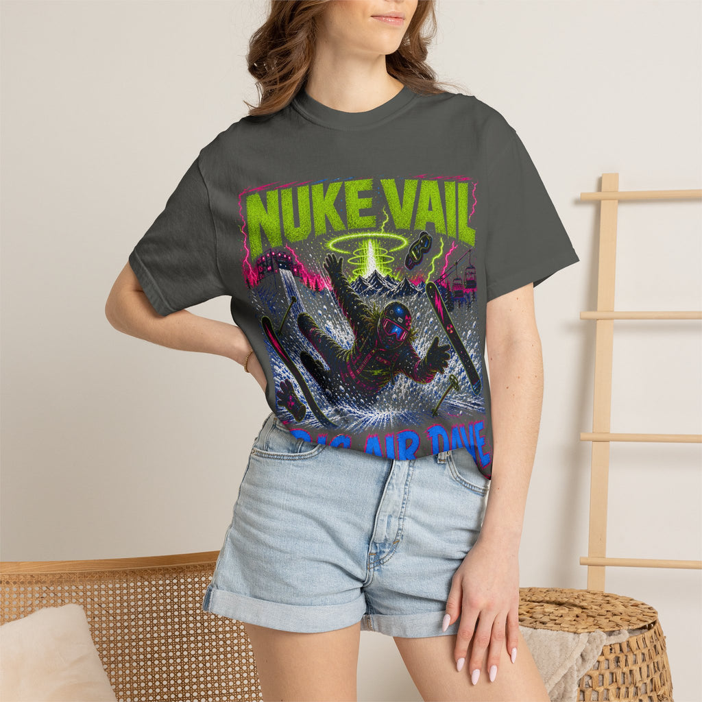 T-Shirt — "Nuke Vail" Big Air Dave Ski Graphic Tee