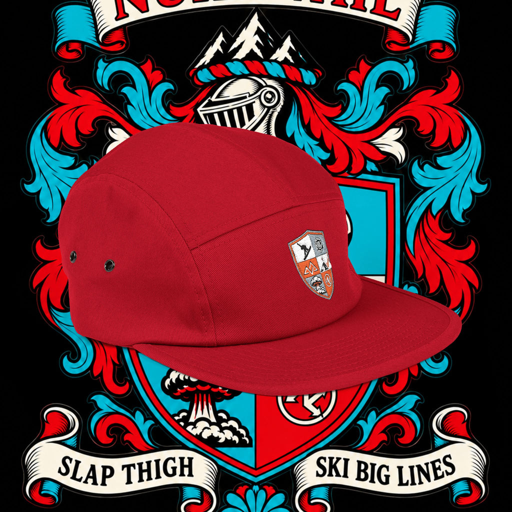 Embroidered Crest 5-Panel Cap – nuke vail family crest