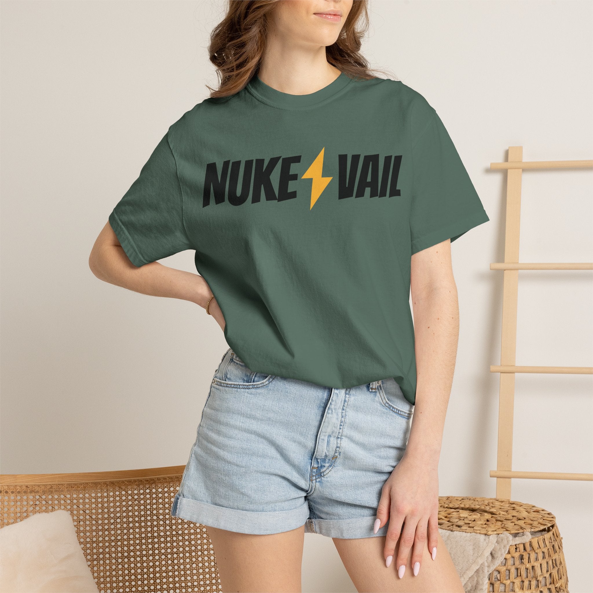 Skate Punk T-Shirt — "Nuke Vail" Graphic Tee Featuring Saint Queeblo