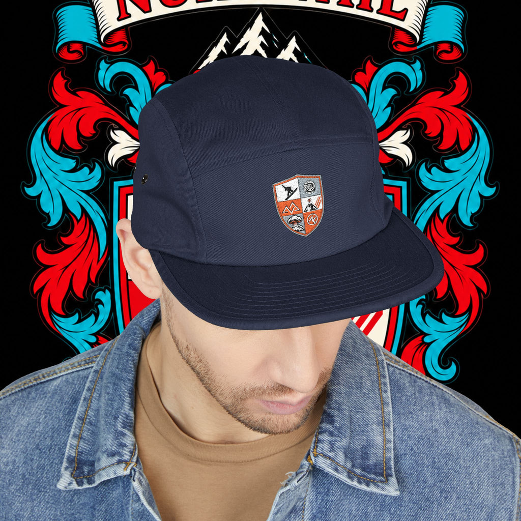 Embroidered Crest 5-Panel Cap – nuke vail family crest