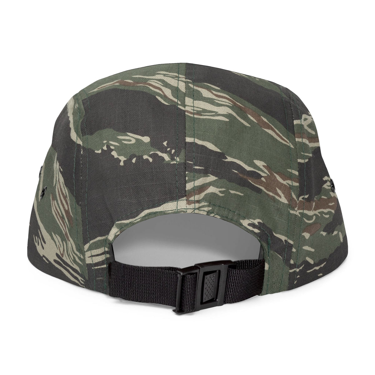 Embroidered Mountain Logo 5-Panel Cap — Beige Outdoor Hat