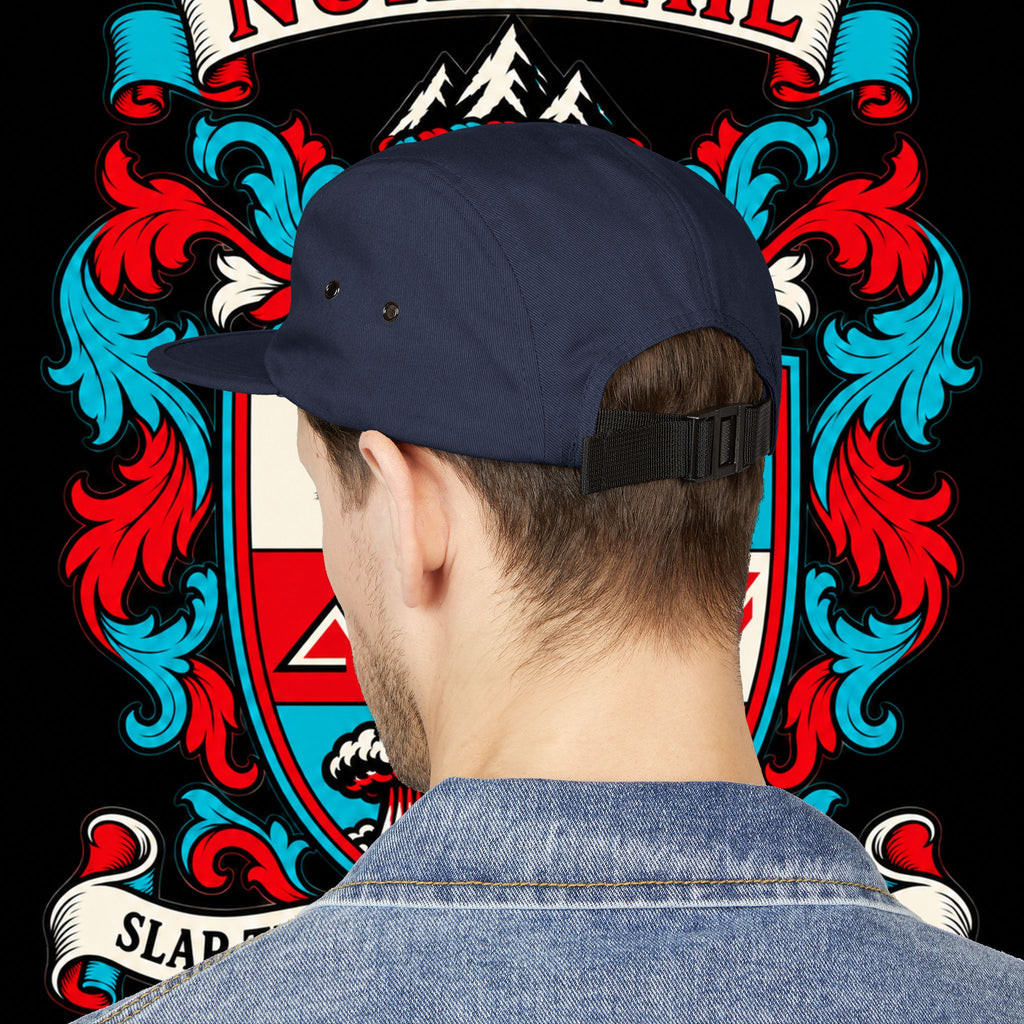 Embroidered Crest 5-Panel Cap – nuke vail family crest