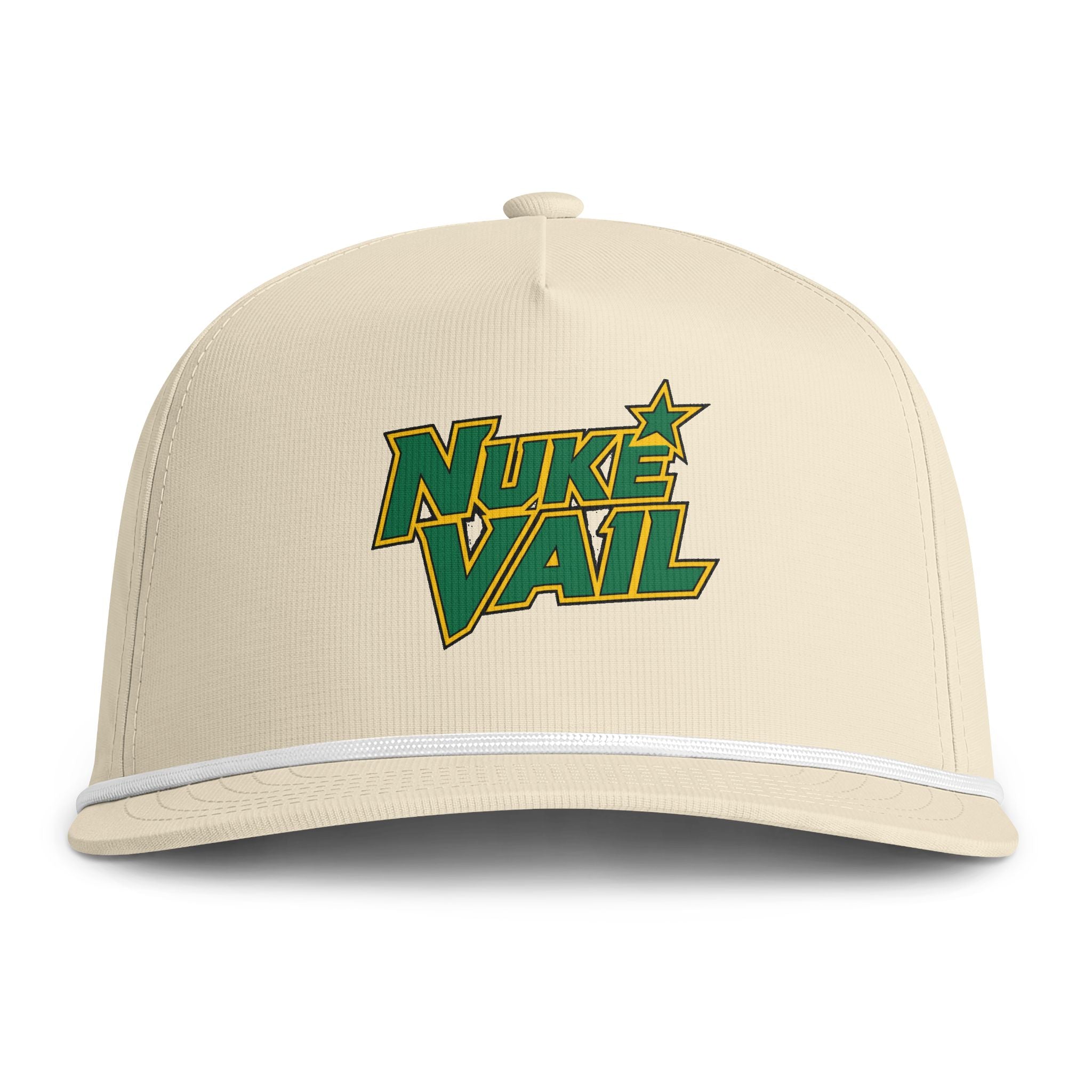 Sunwashed Rope Cap – Nuke Vail Retro Logo Baseball Hat