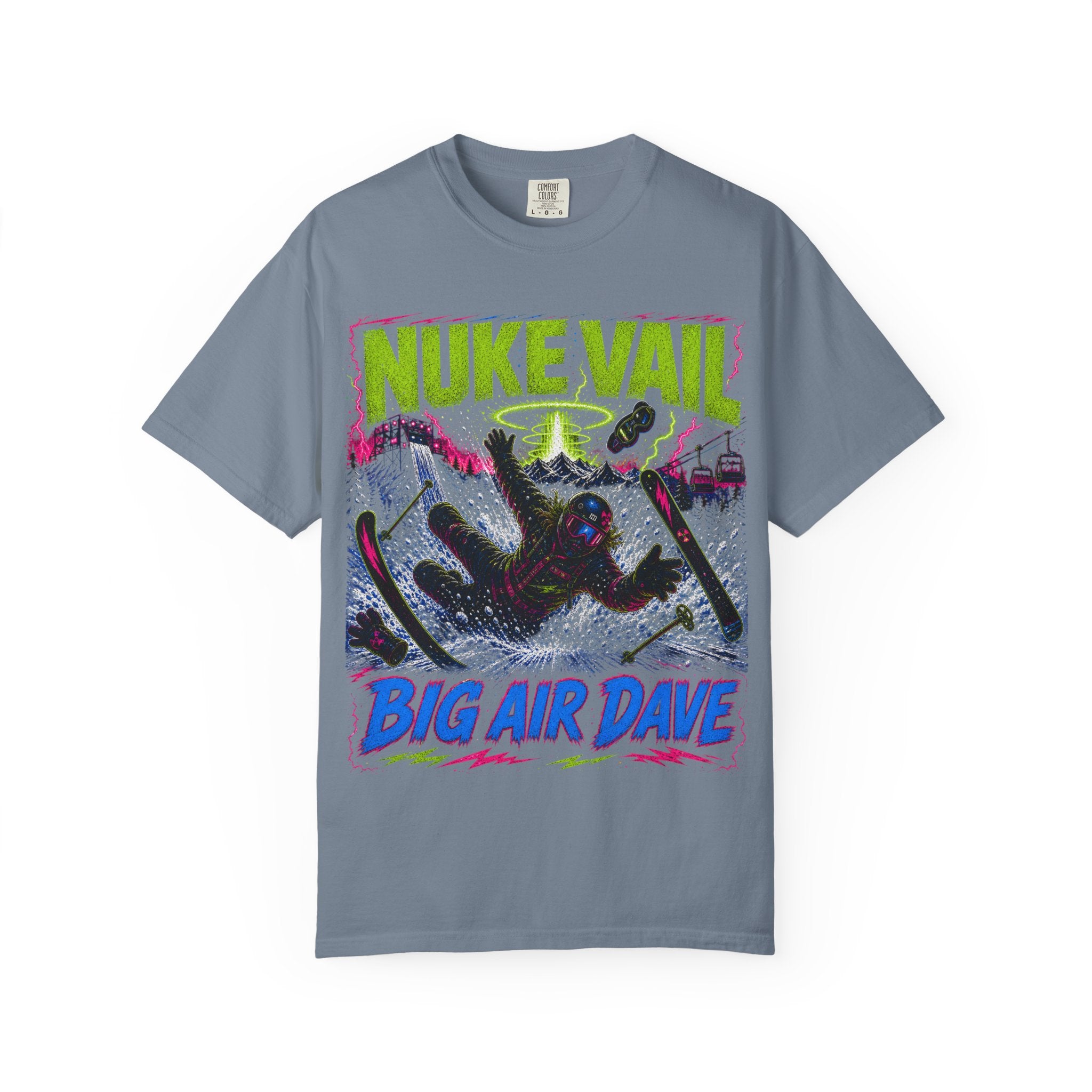 T-Shirt — "Nuke Vail" Big Air Dave Ski Graphic Tee