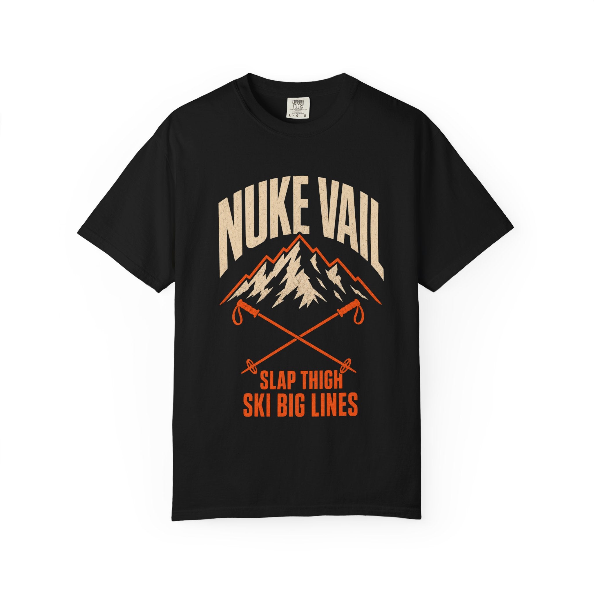 Nuke Vail "Slap Thigh Ski Big Lines" T-Shirt - Classic