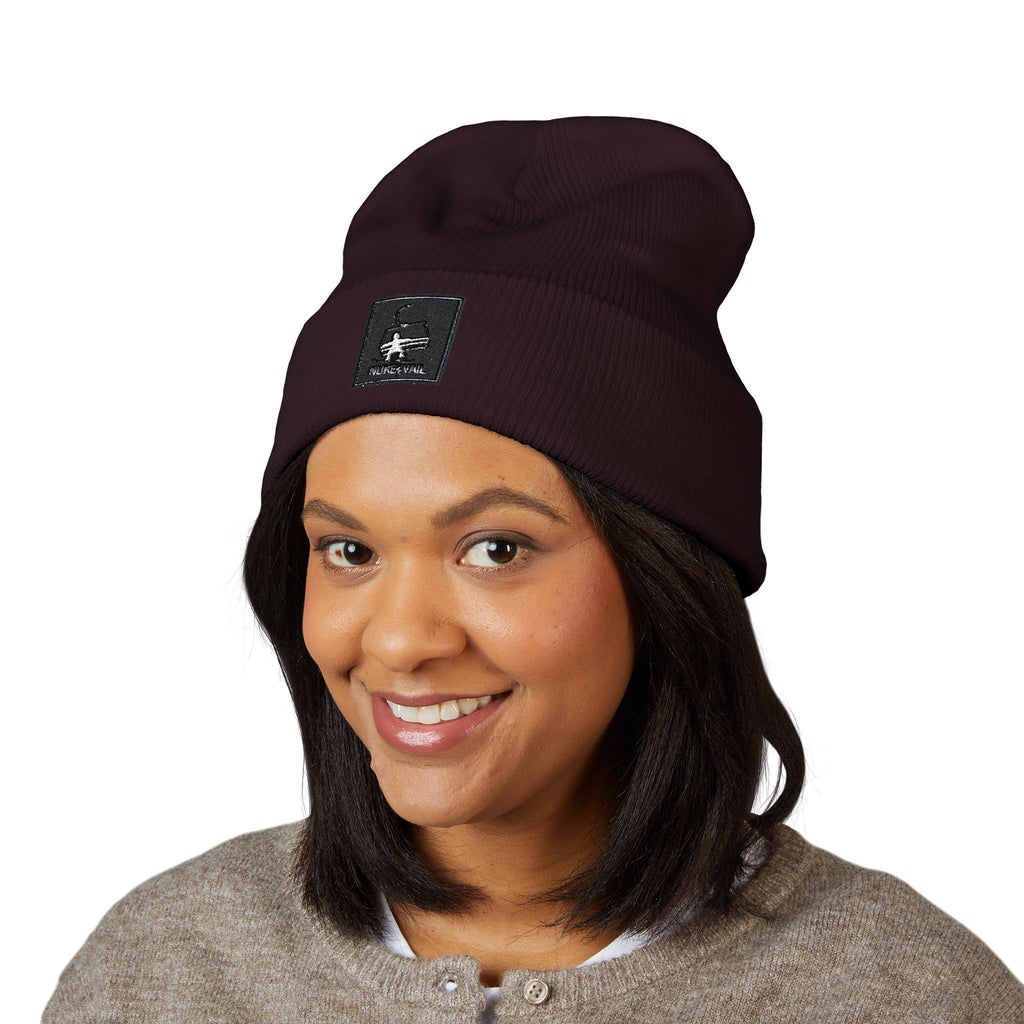 Classic Cuffed Beanie — Embroidered CHAIRLIFT PATCH