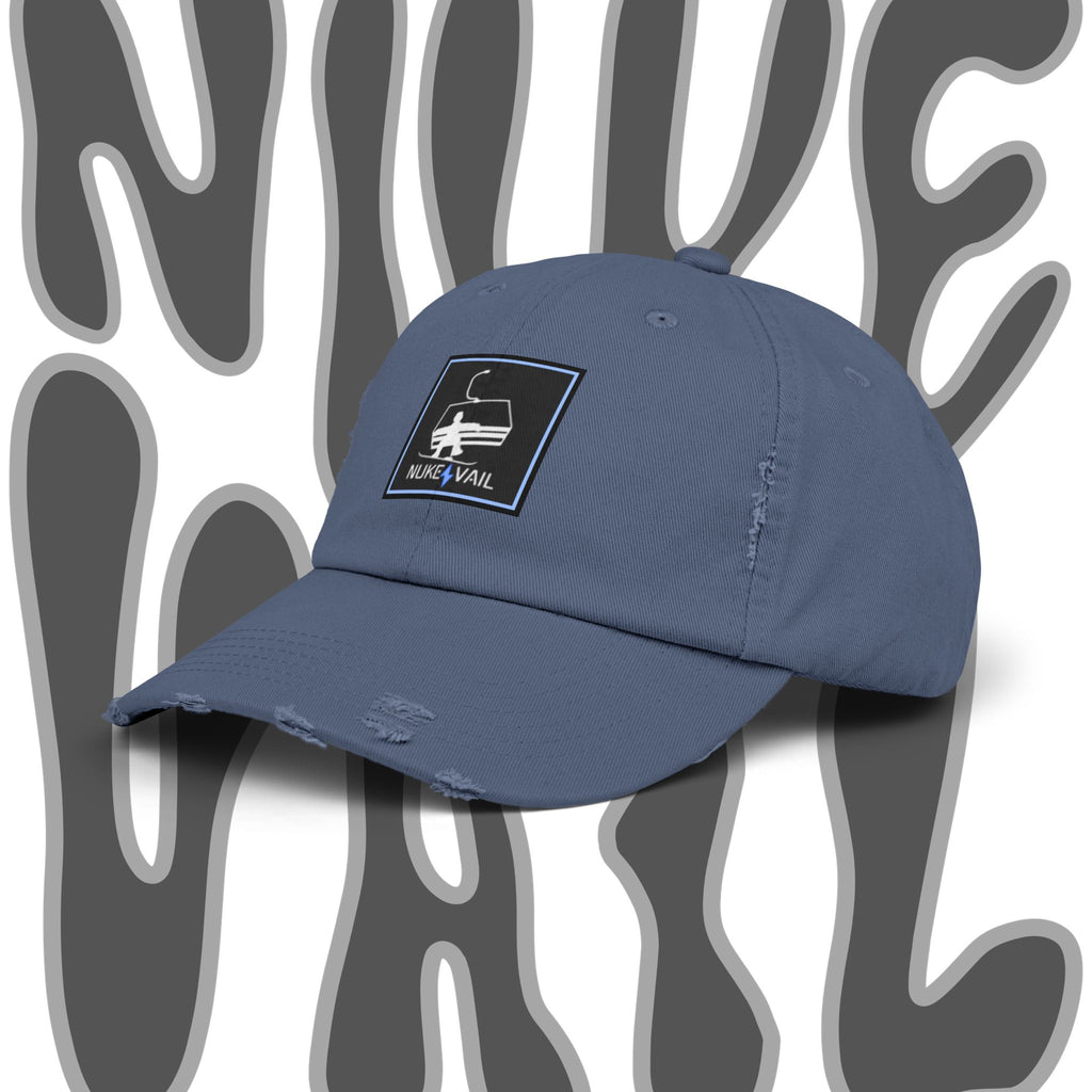 Nuke Vail Distressed chairlift Baseball Cap