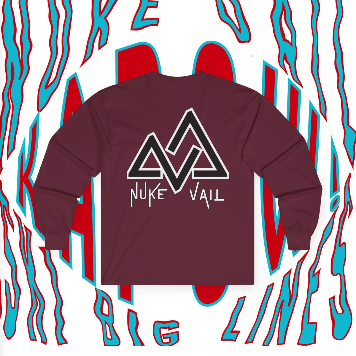 Unisex Nuke Vail Star Logo Ultra Cotton Long Sleeve Tee shirt