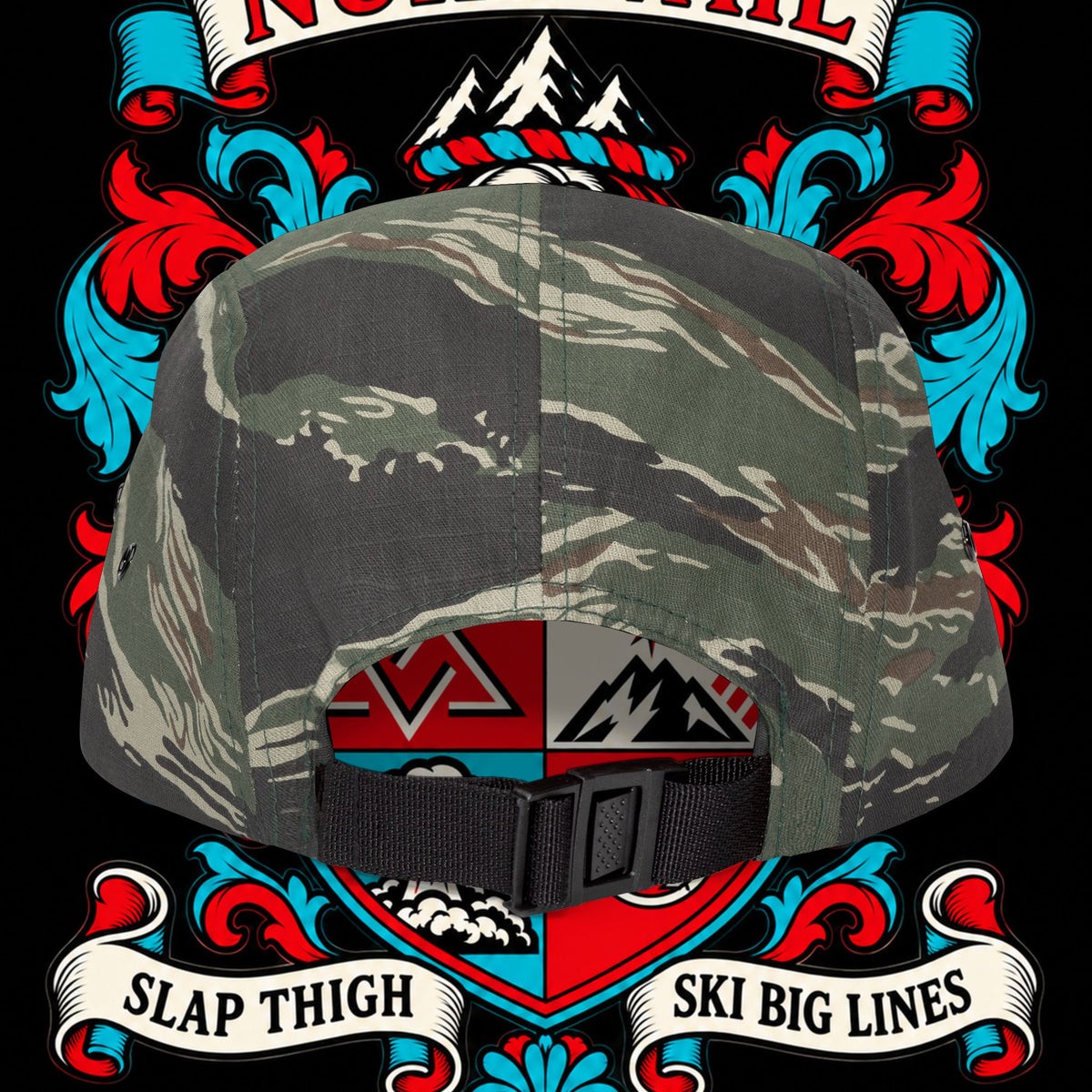 Embroidered Crest 5-Panel Cap – nuke vail family crest