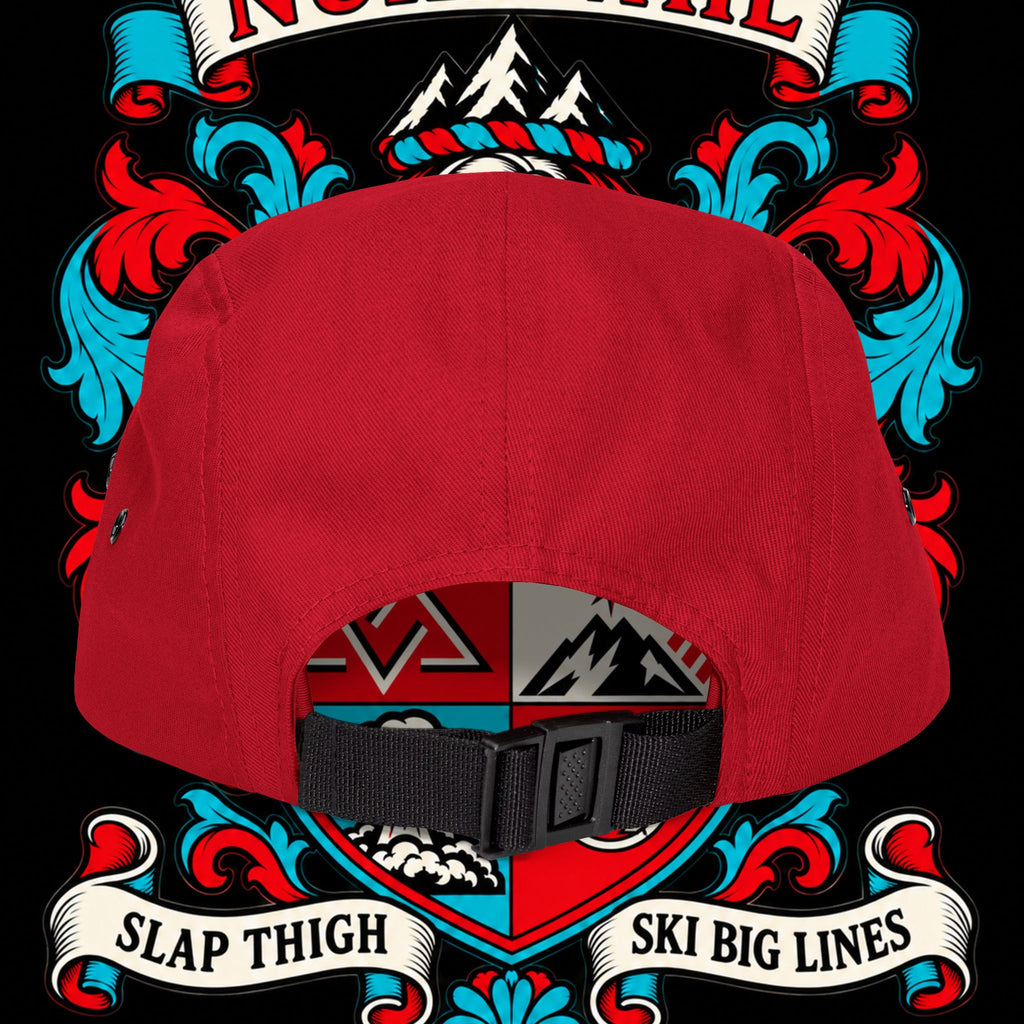 Embroidered Crest 5-Panel Cap – nuke vail family crest