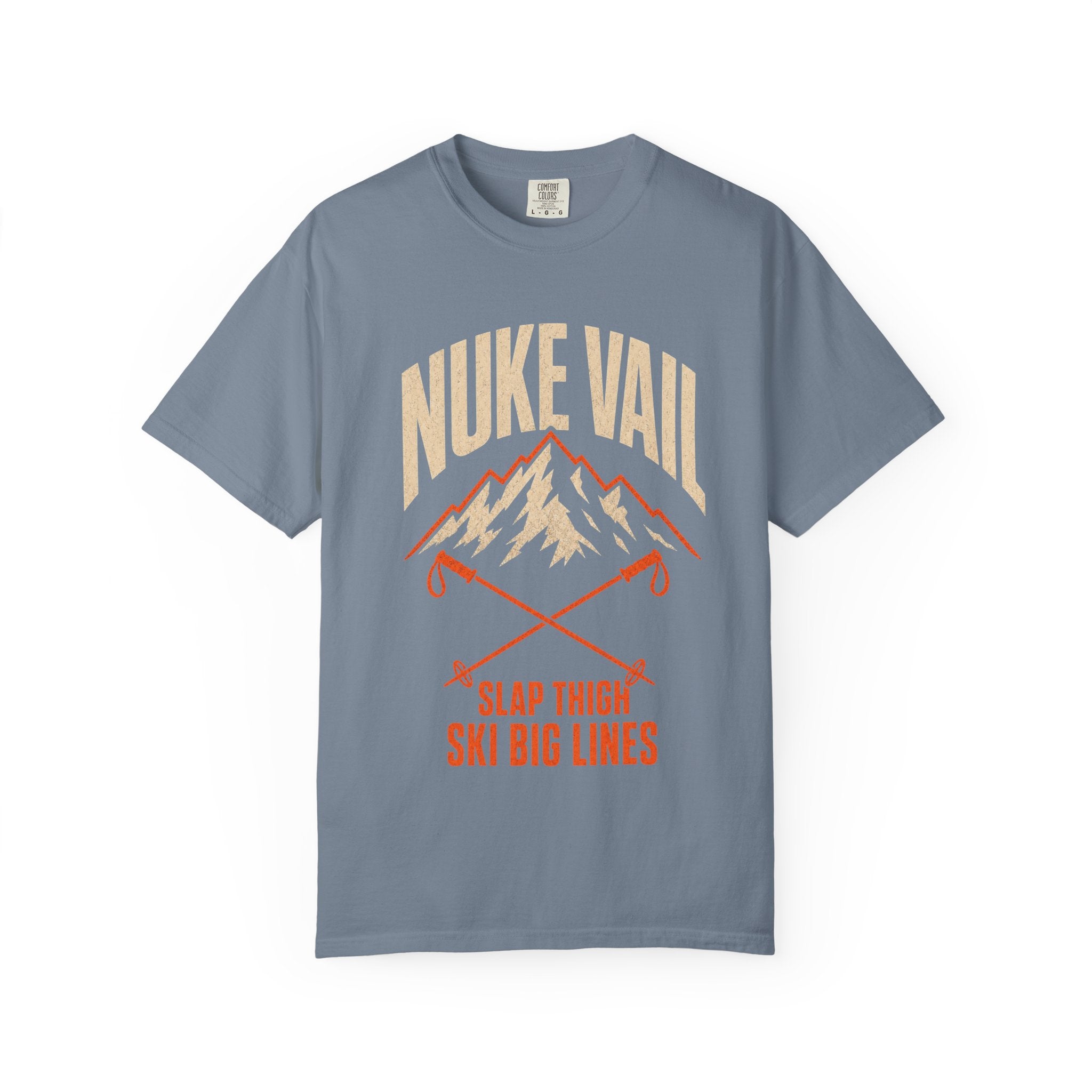 Nuke Vail "Slap Thigh Ski Big Lines" T-Shirt - Classic