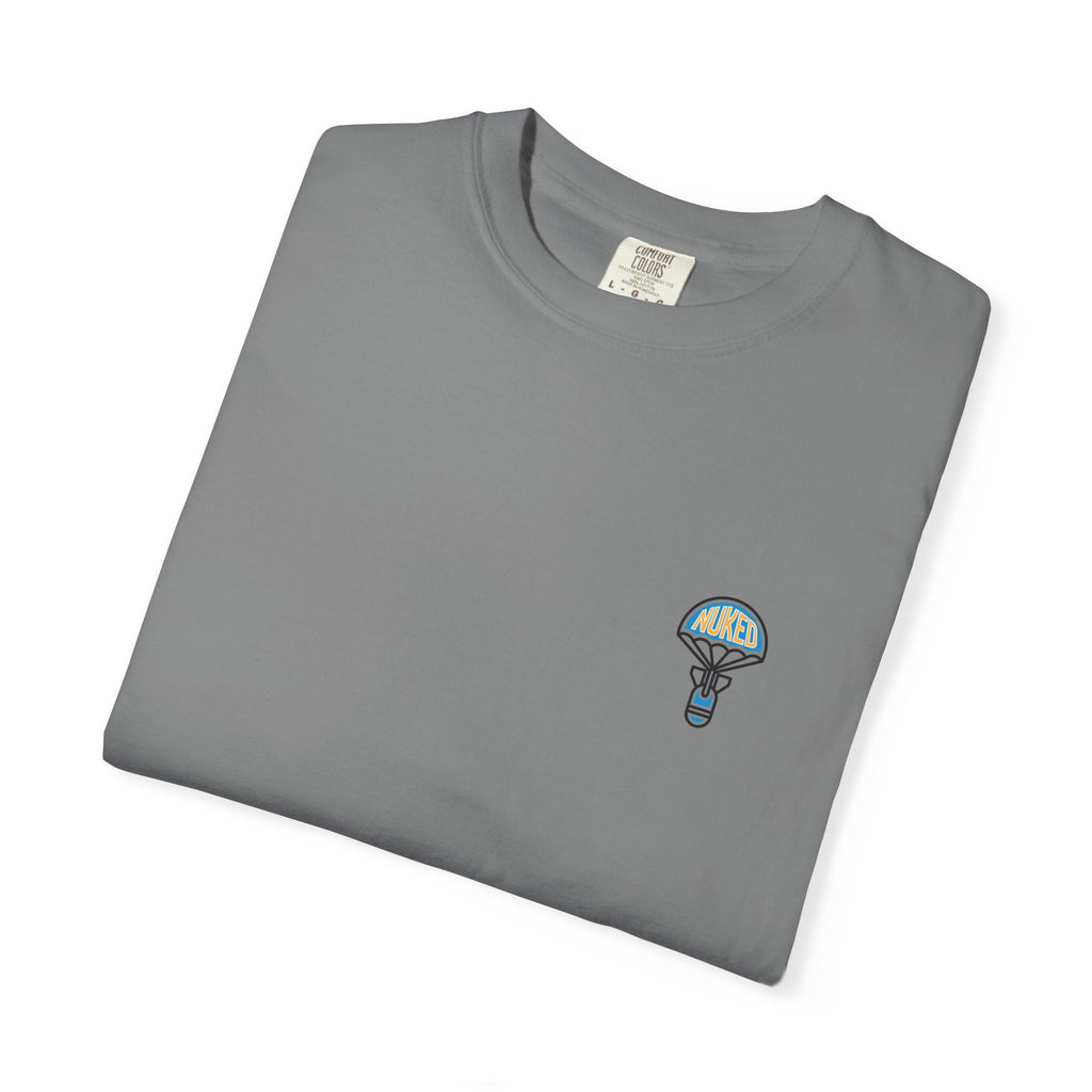 T-Shirt — Retro 'Nuke Vail' Graphic Tee with Mushroom Patch