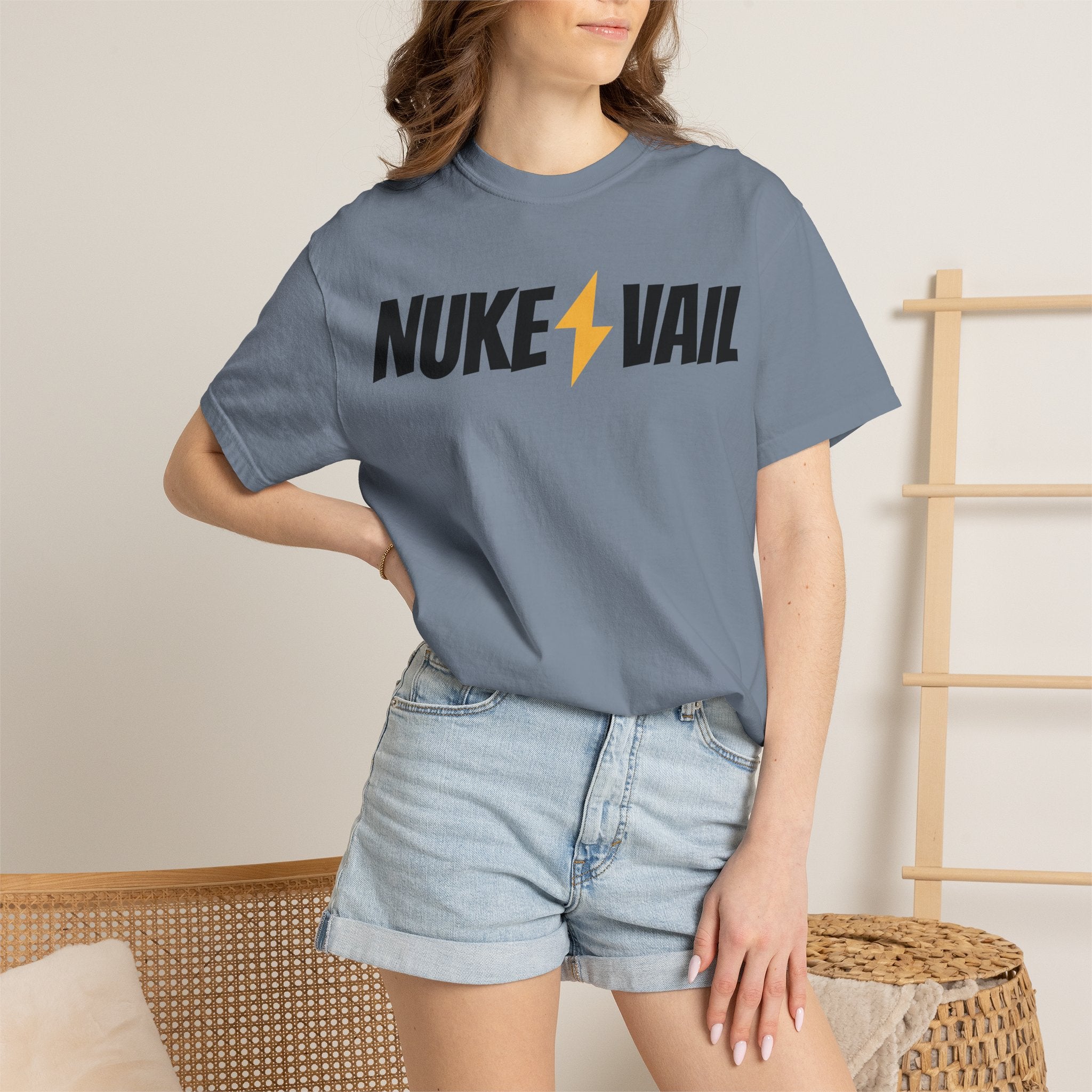 Skate Punk T-Shirt — "Nuke Vail" Graphic Tee Featuring Saint Queeblo