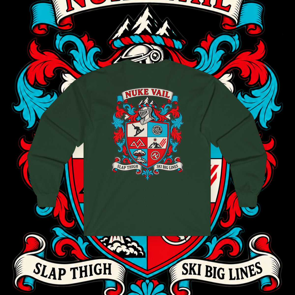 Long Sleeve Tee — Nuke Vail Crest Graphic