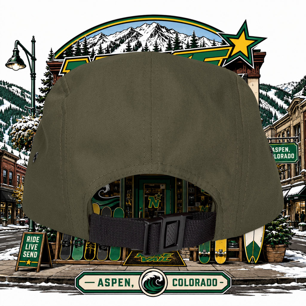 5 Panel Cap (Embroidery) - nuke vail element 119