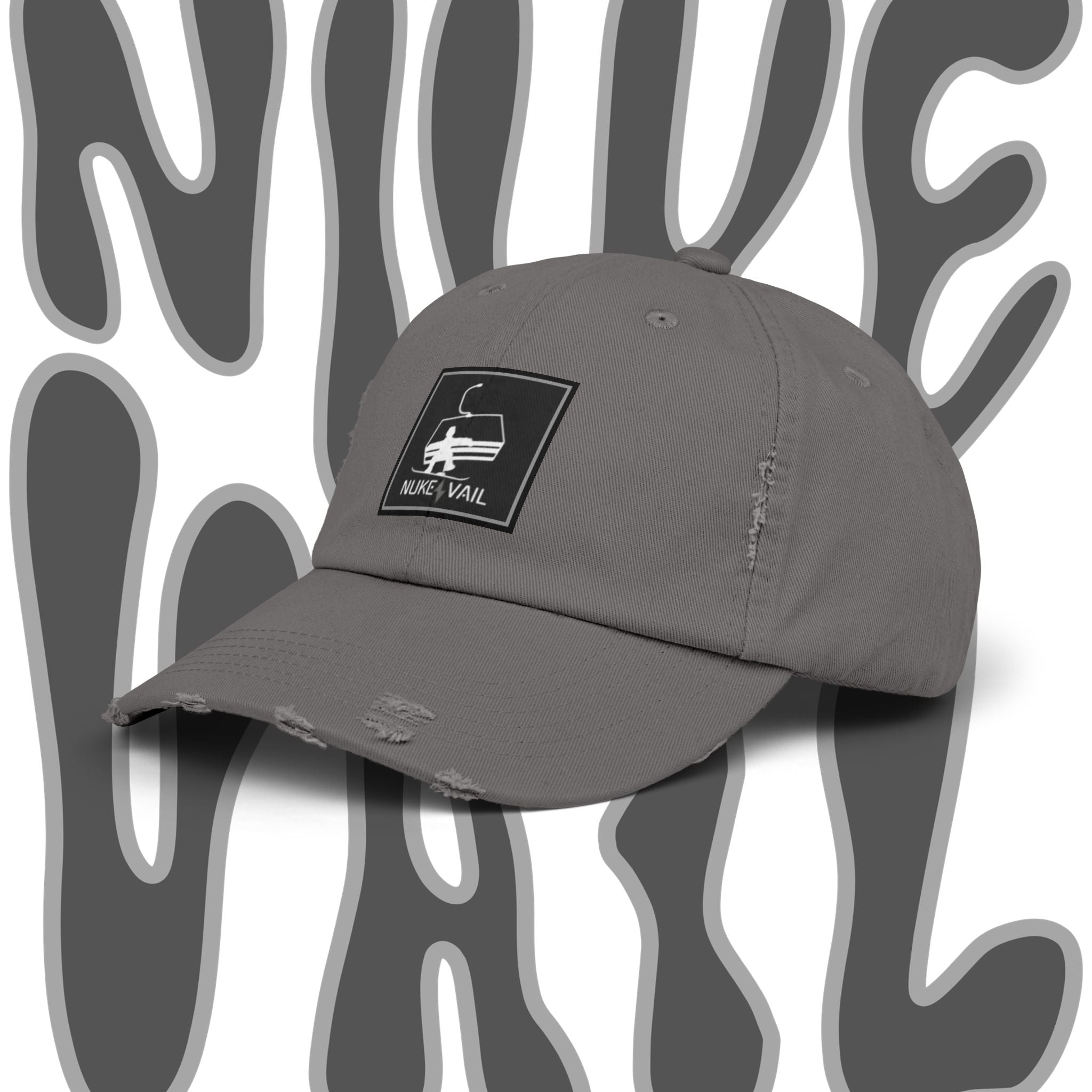 Nuke Vail Distressed chairlift Baseball Cap