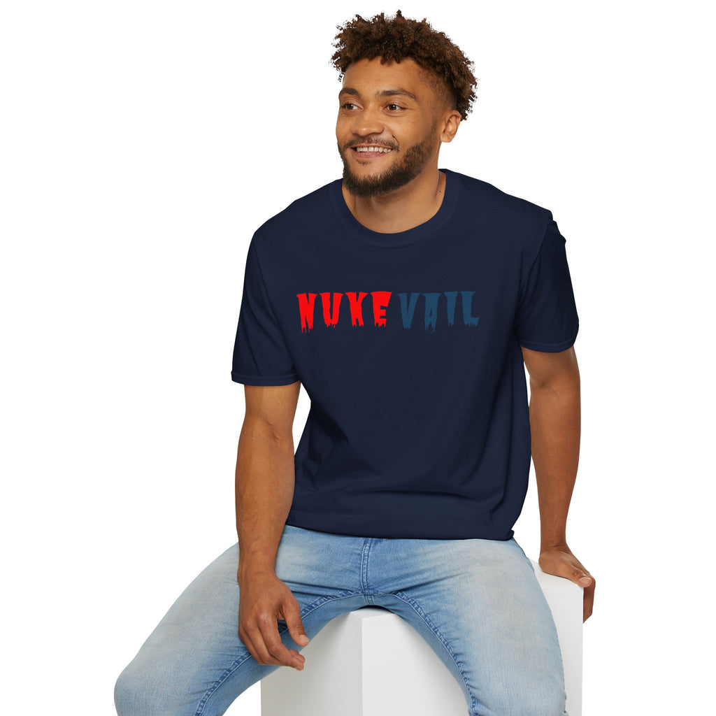 Nuke Vail T-Shirt — Red & Blue Logo Tee