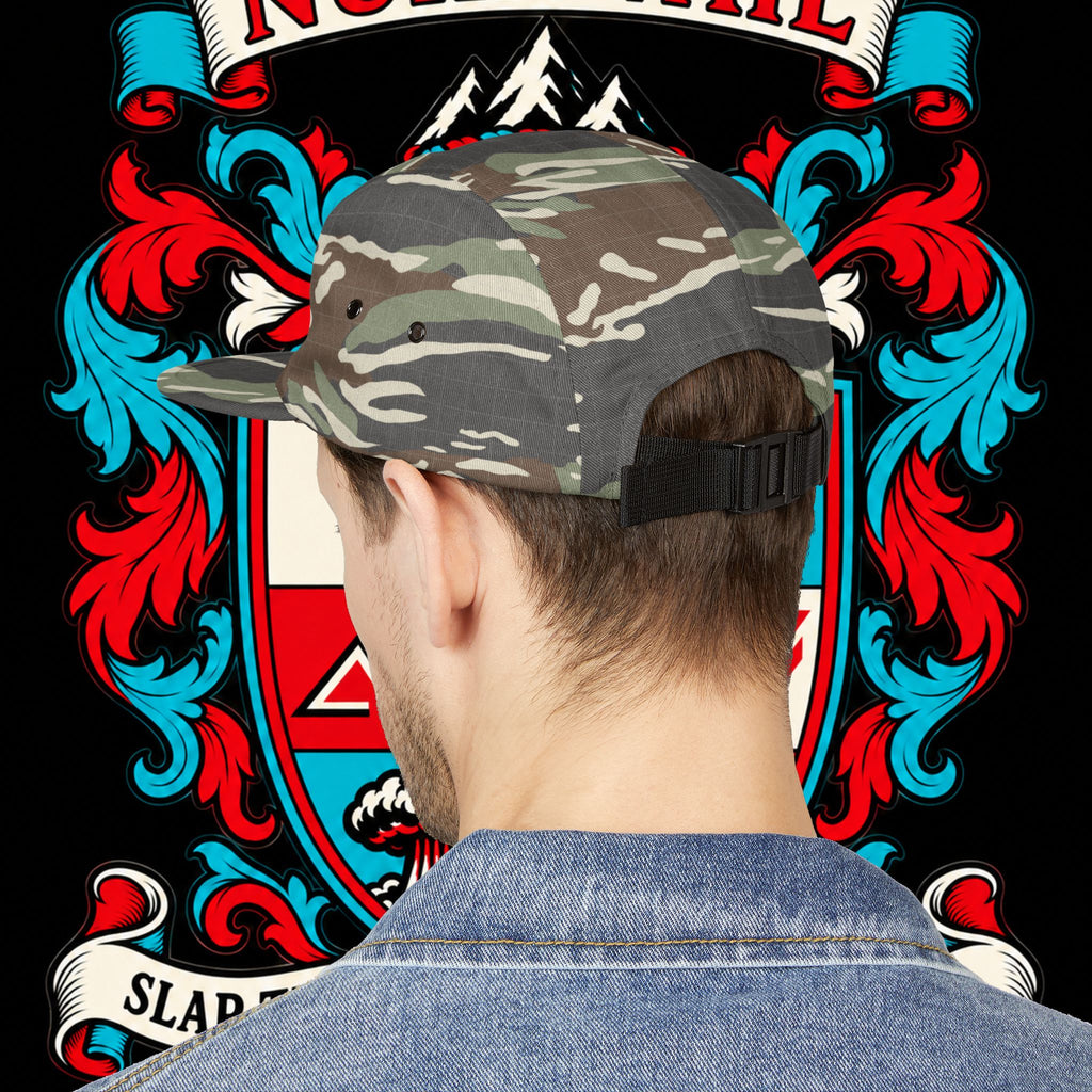 Embroidered Crest 5-Panel Cap – nuke vail family crest