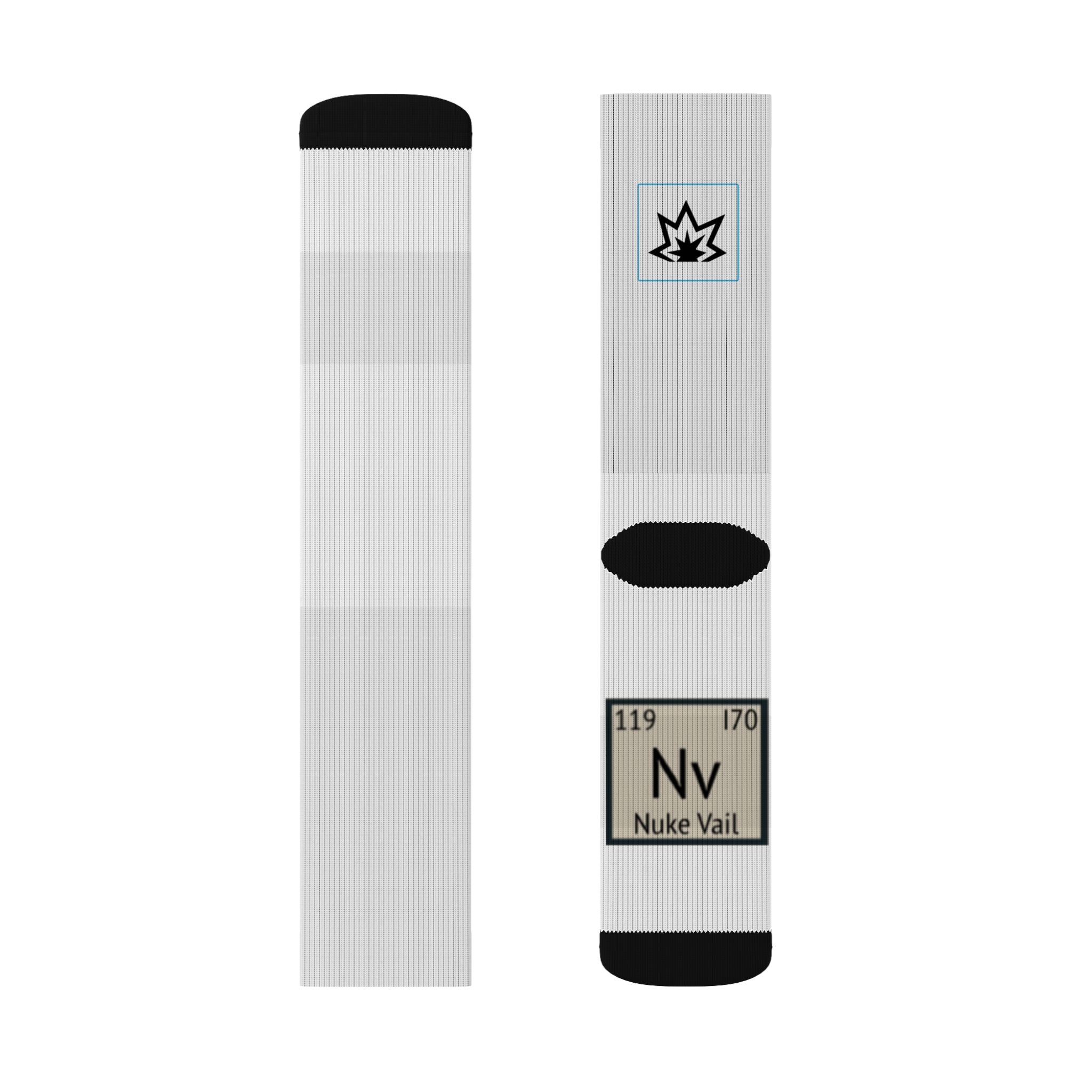 Nuke Vail Custom Photo Crew Socks