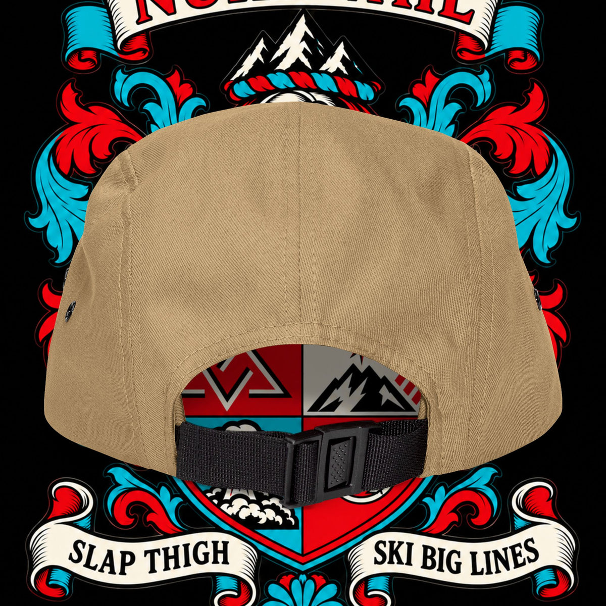 Embroidered Crest 5-Panel Cap – nuke vail family crest