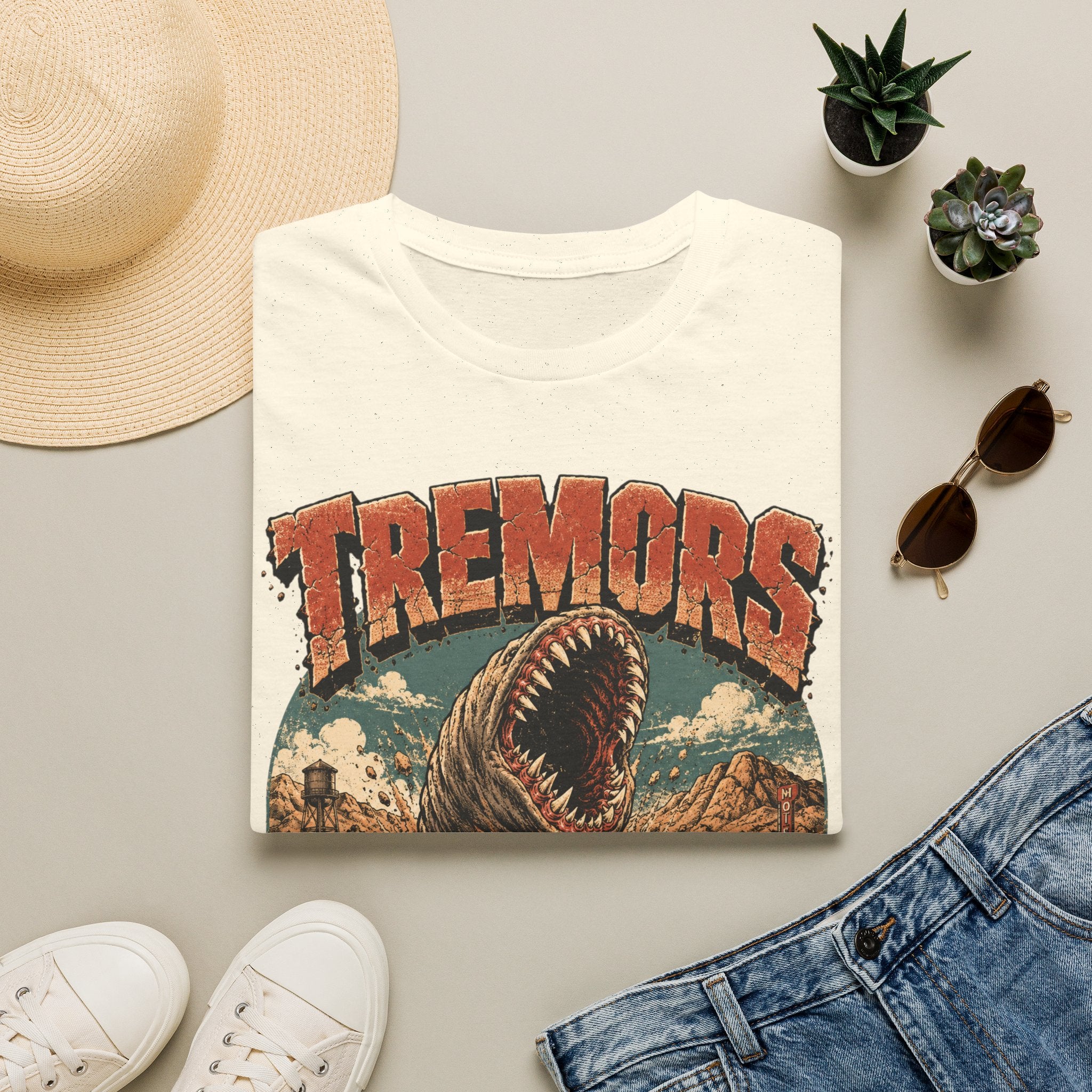 T-Shirt — Tremors Vintage Movie Poster Design - nuke vail collab