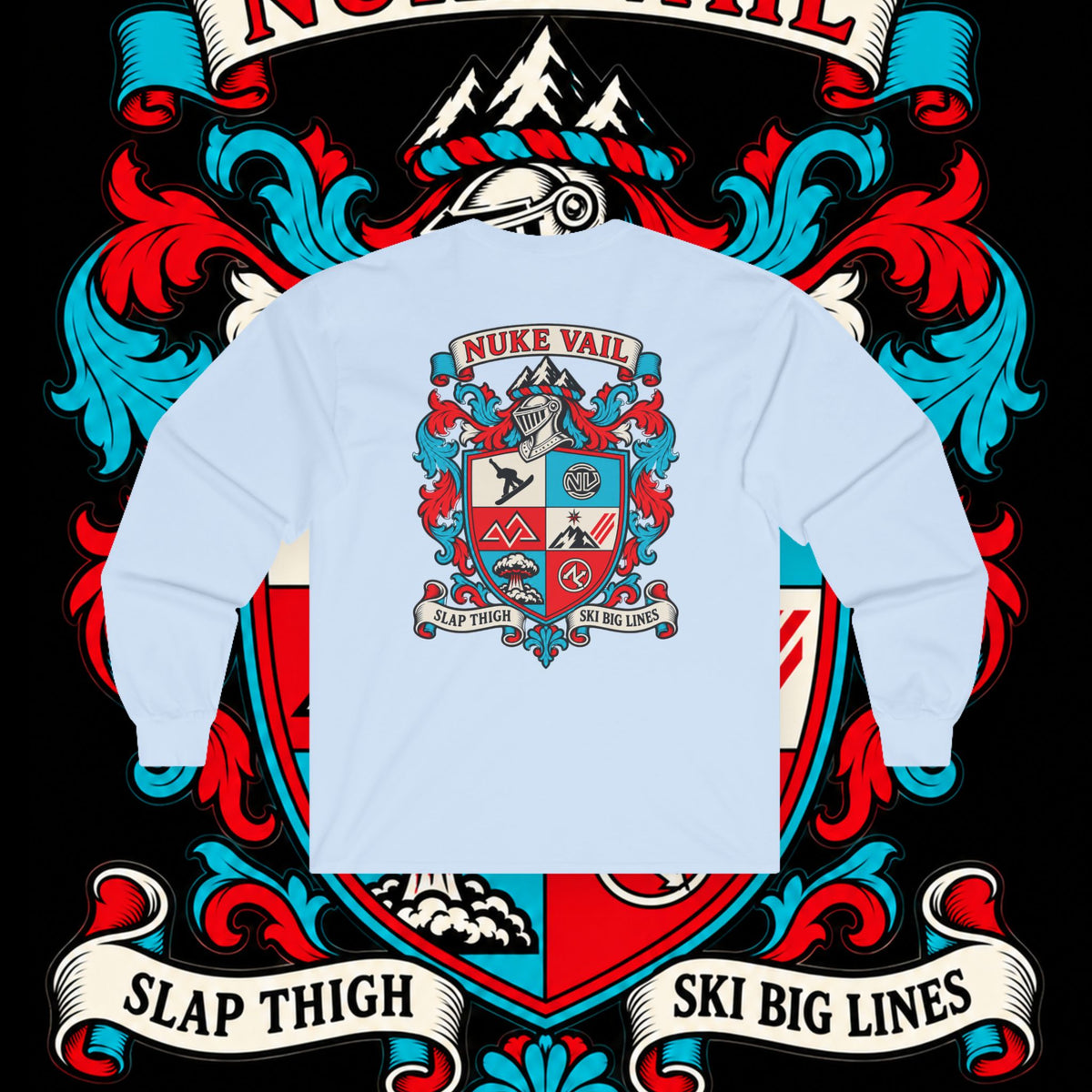 Long Sleeve Tee — Nuke Vail Crest Graphic
