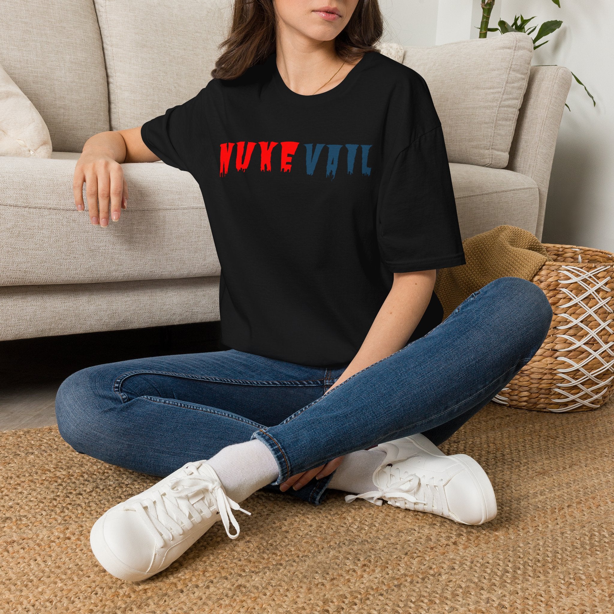 Nuke Vail T-Shirt — Red & Blue Logo Tee