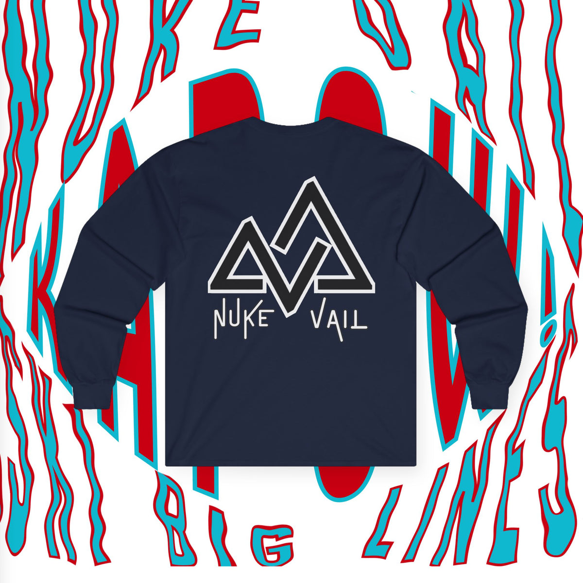 Unisex Nuke Vail Star Logo Ultra Cotton Long Sleeve Tee shirt